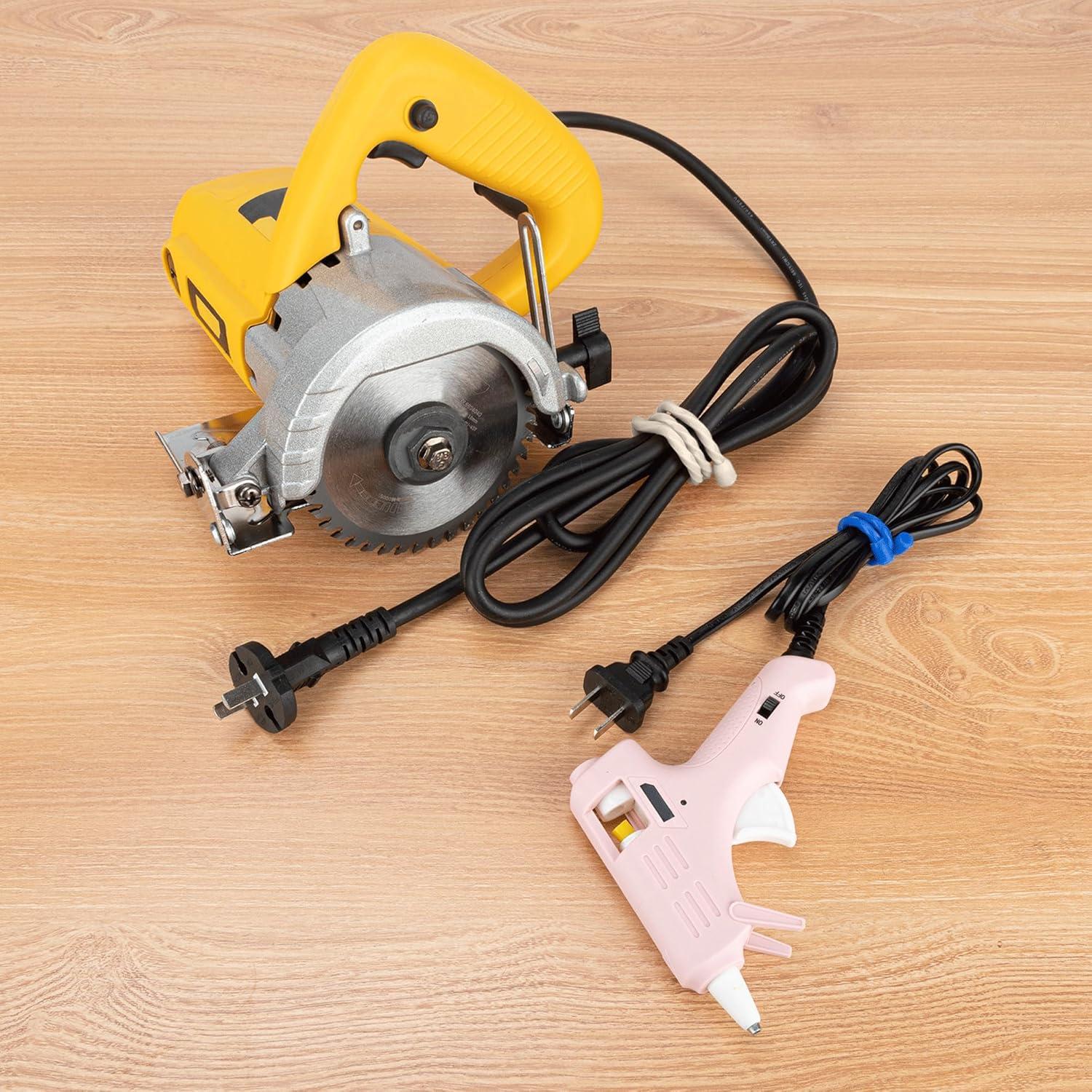 Bridas de Silicona Reutilizables LOIUO 10.16 cm 8 Piezas Blancas