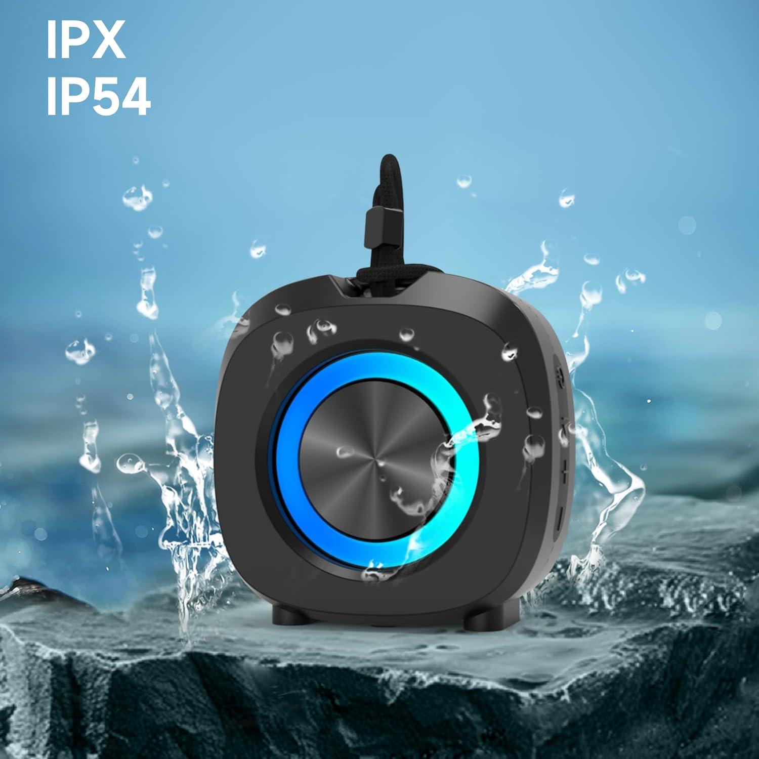 Altavoz Bluetooth Portátil WUIUHOU WU03B IPX5 15h Negro