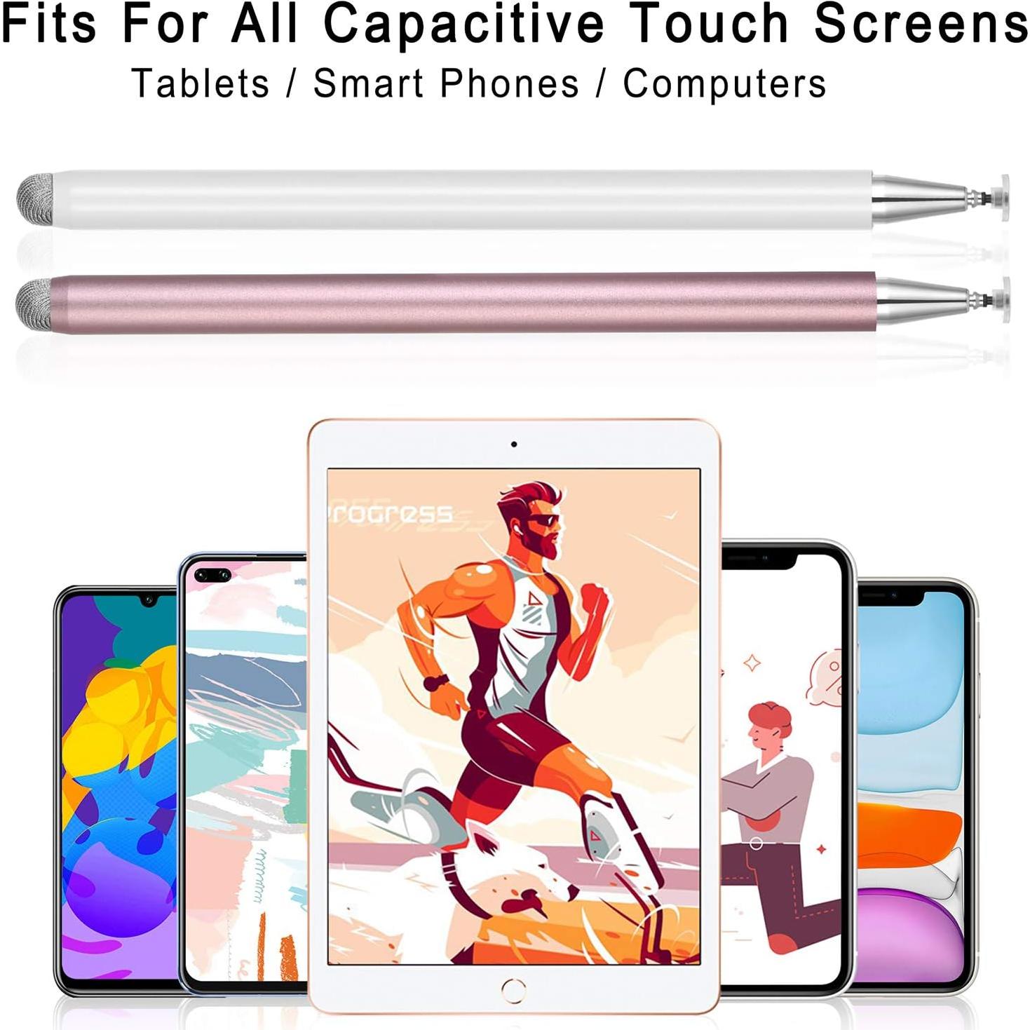 Lápiz Stylus Universal OOCLCURFUL con Punta de Disco y Fibra