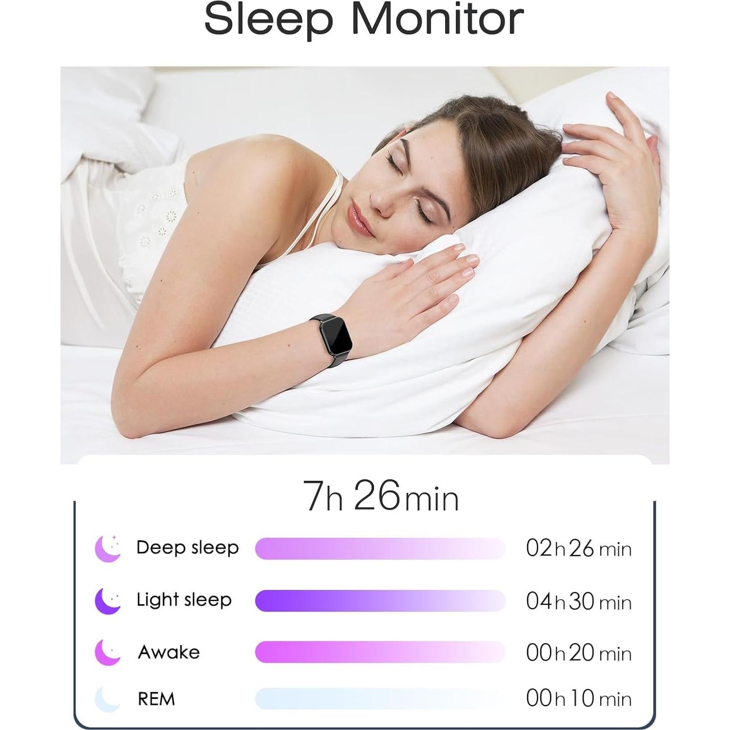 Reloj Inteligente Cloudpoem Negro 1.85" Fitness y Llamadas