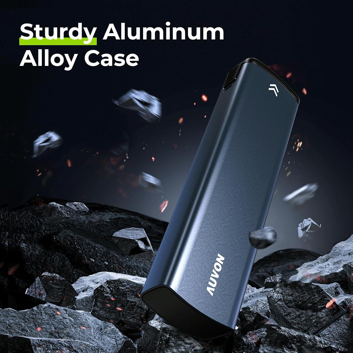 Organizador Semanal de Pastillas AUVON Aluminio Azul 7 Días