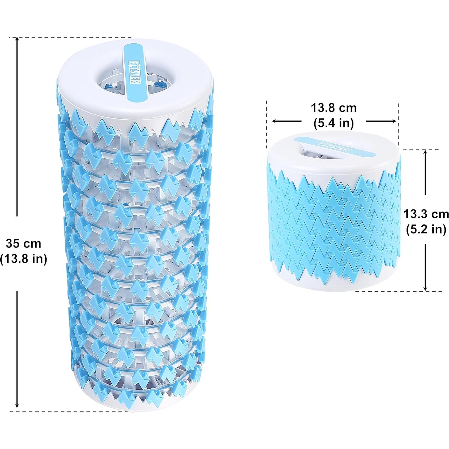 Rodillo de Espuma Plegable Fitster 33 cm Azul Portátil