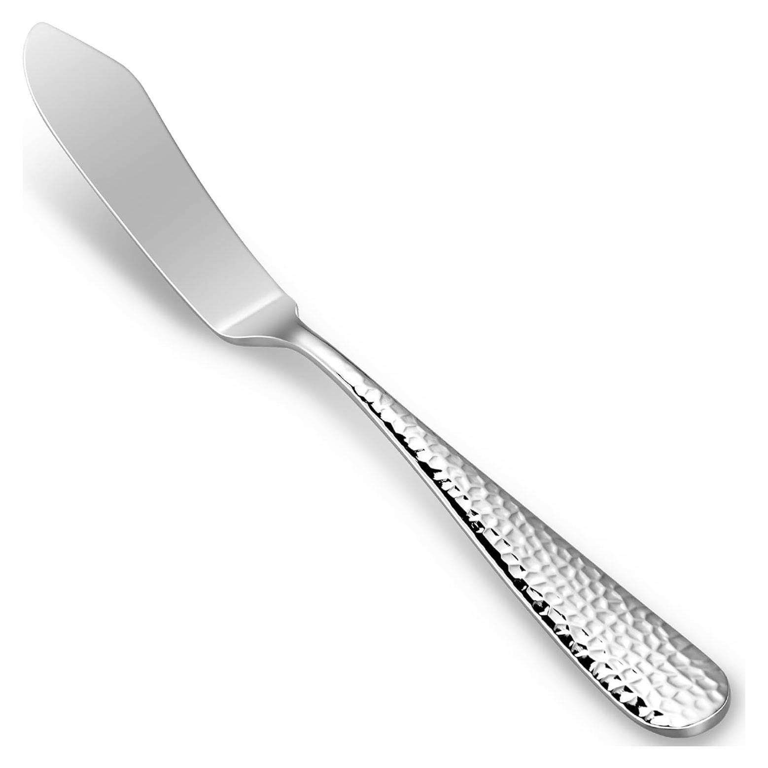 Set de 4 Cuchillos para Mantequilla KEAWELL 18/10 Martillado