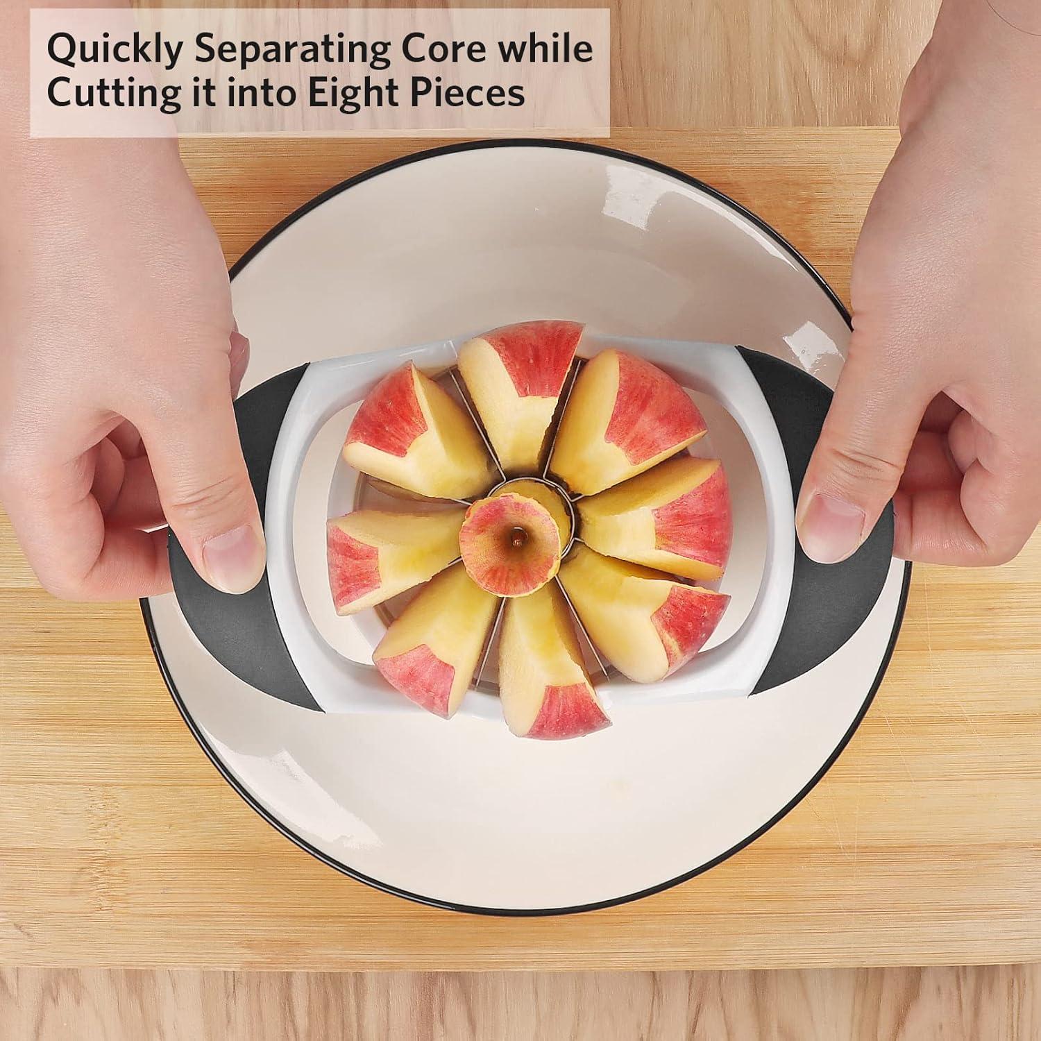 Juego Cortador y Descorazonador de Manzanas Asdirne 18cm Acero Inoxidable