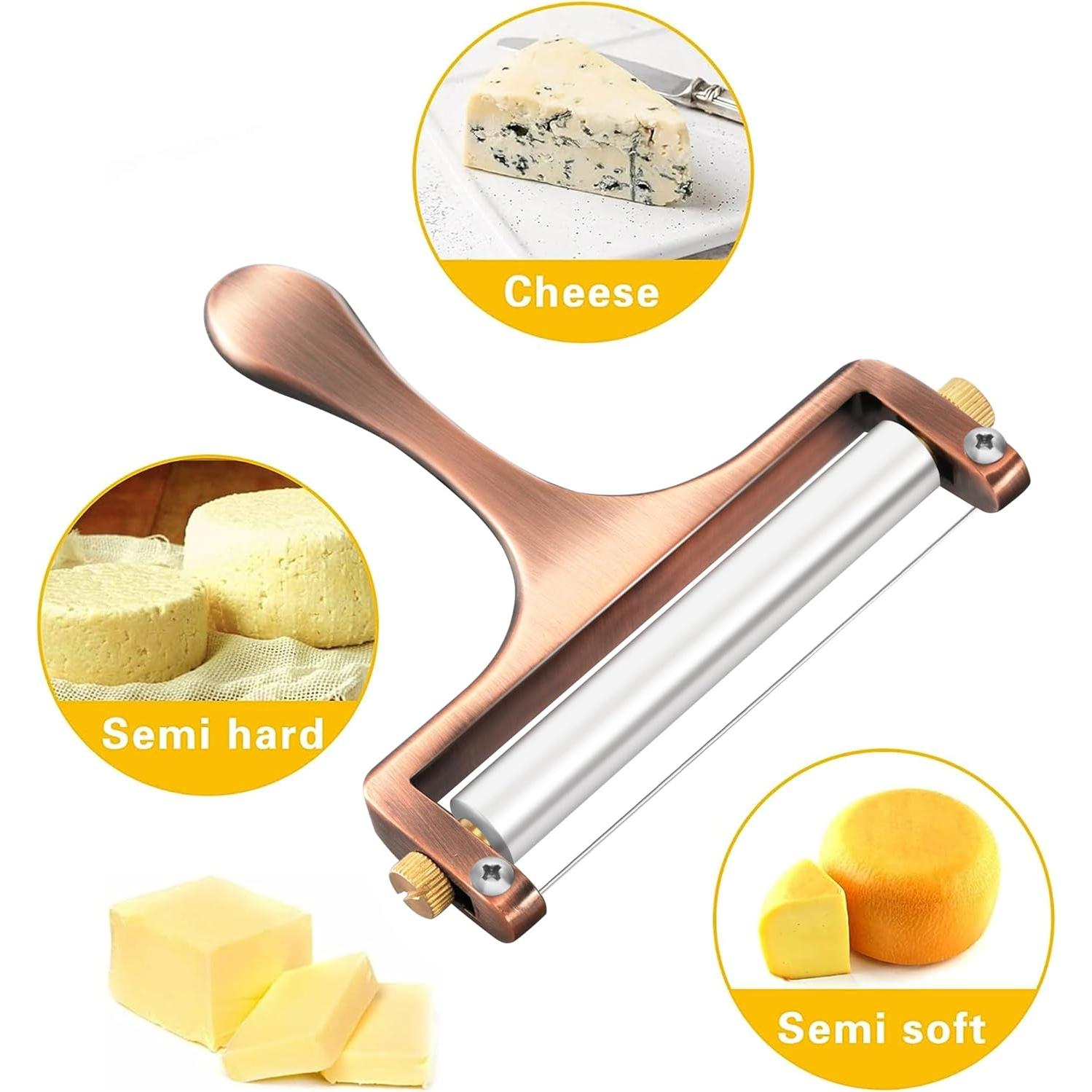 Rebanadora de Queso TOPULORS - Acero Inoxidable, Grosor Ajustable