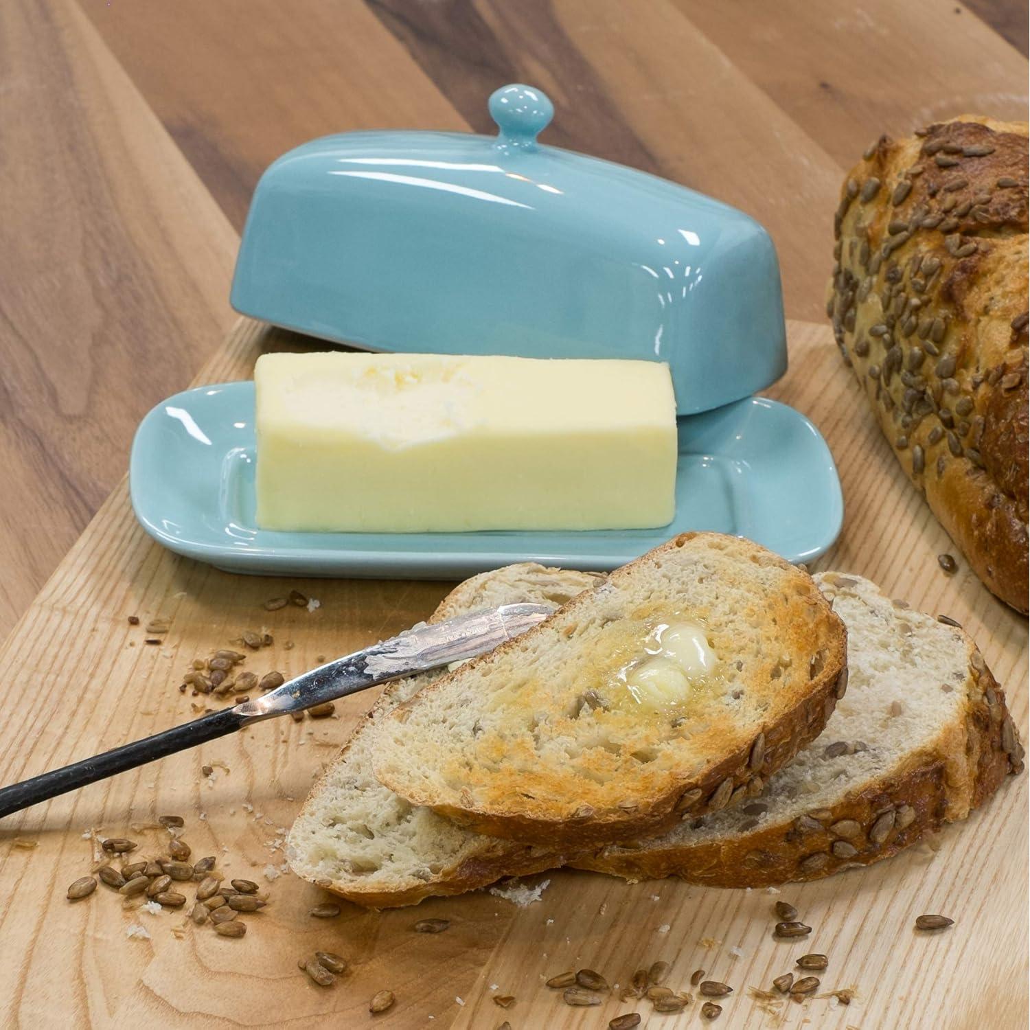 Plato de Mantequilla Rectangular Ahora Diseños Cerámica 20.3x11.4cm