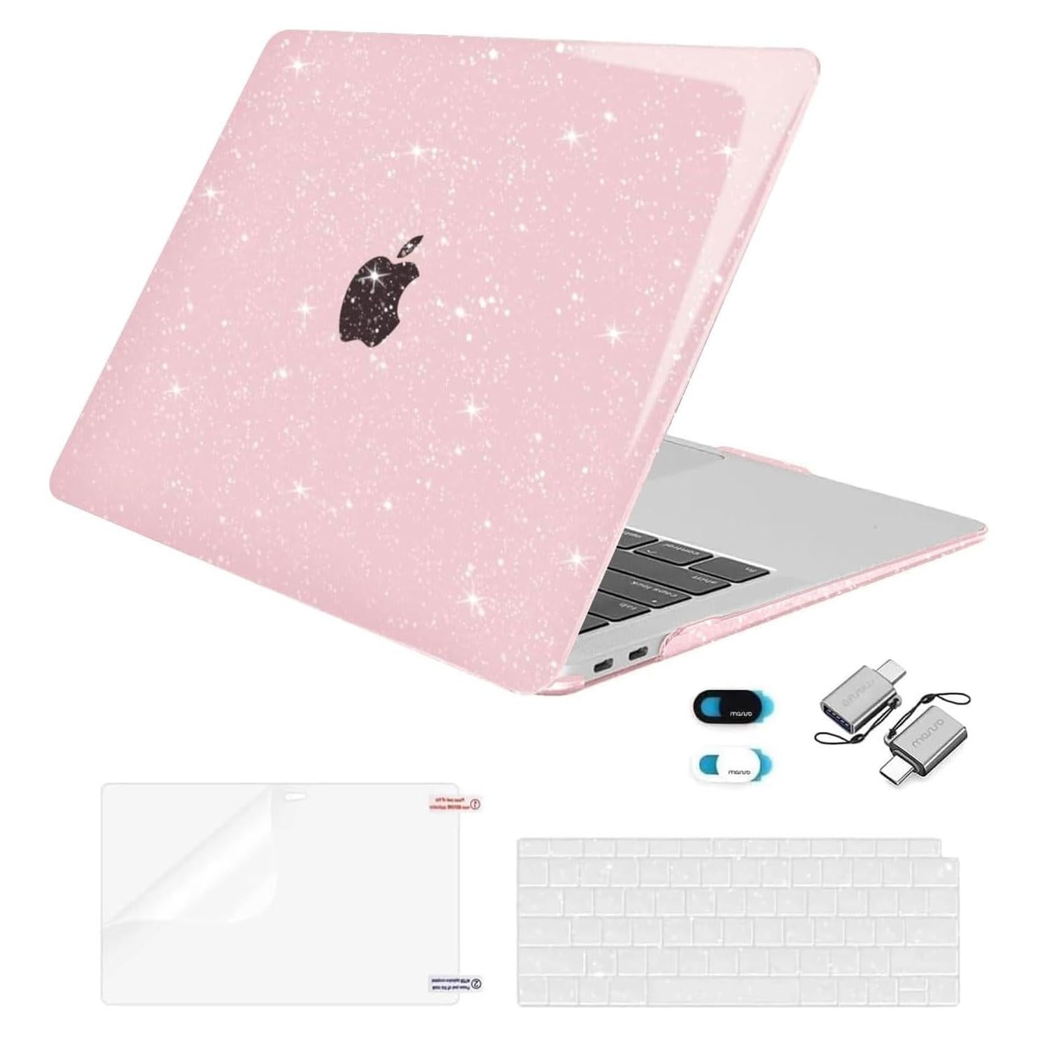 Funda Dura MOSISO para MacBook Air 13" Rosa Bebé 2022-2018