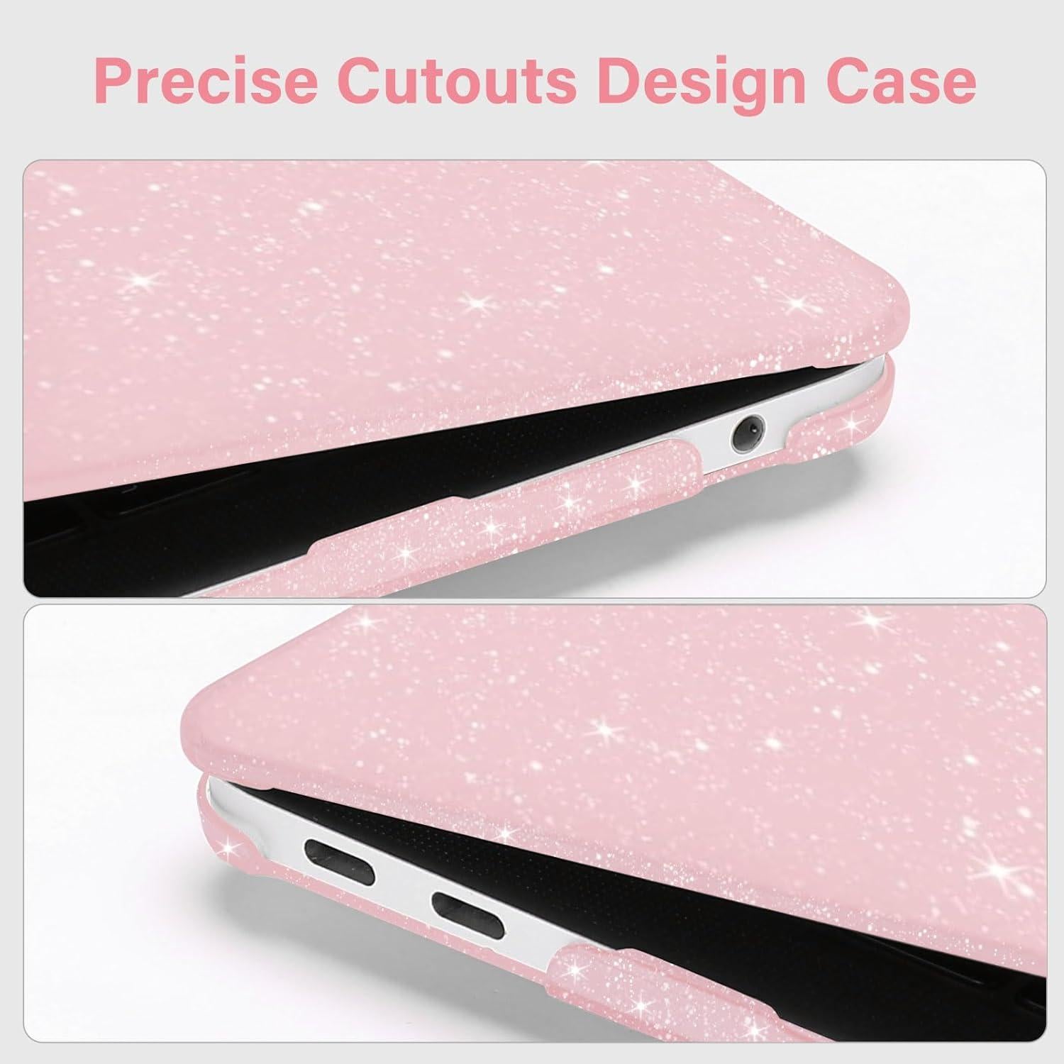 Funda Dura MOSISO para MacBook Air 13" Rosa Bebé 2022-2018
