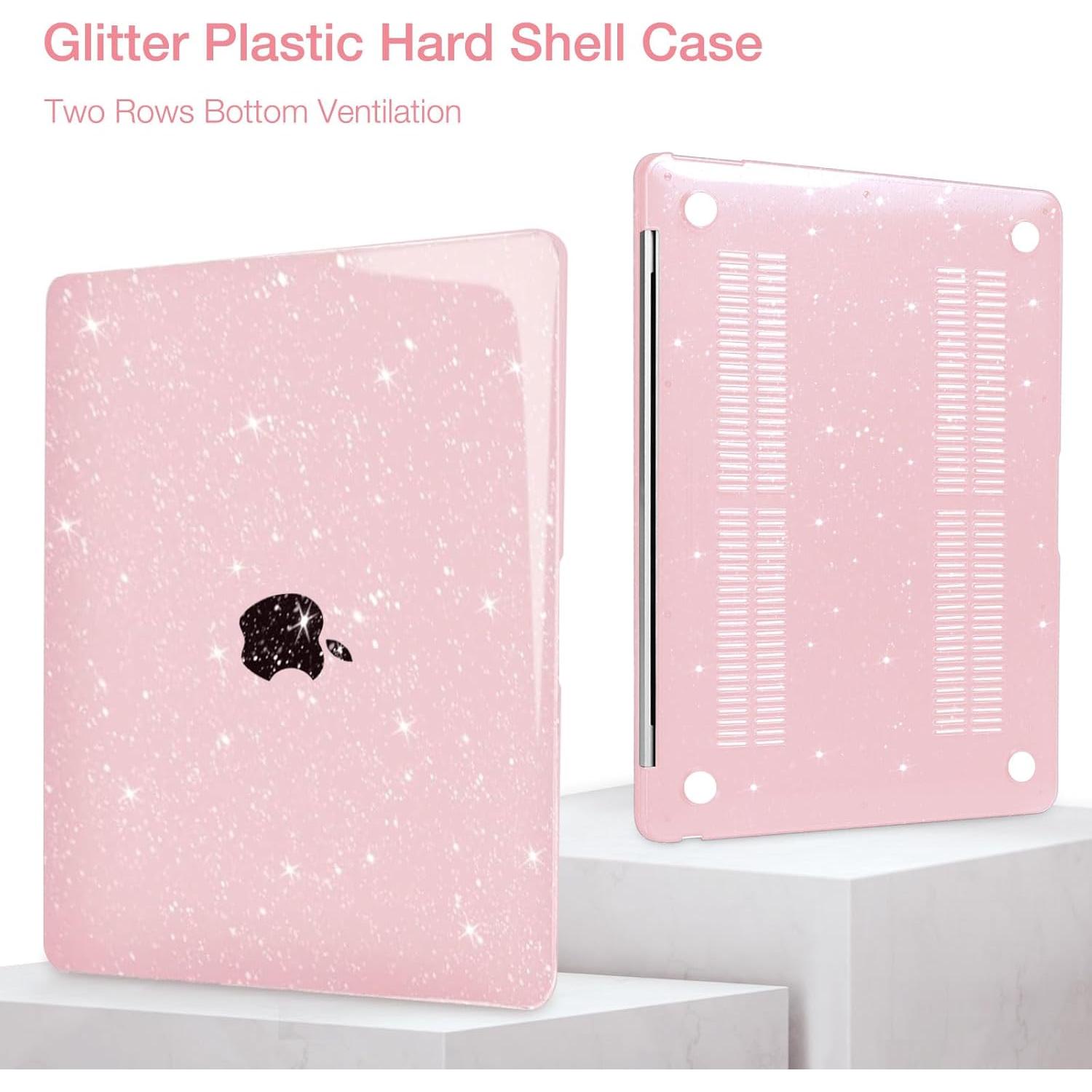 Funda Dura MOSISO para MacBook Air 13" Rosa Bebé 2022-2018