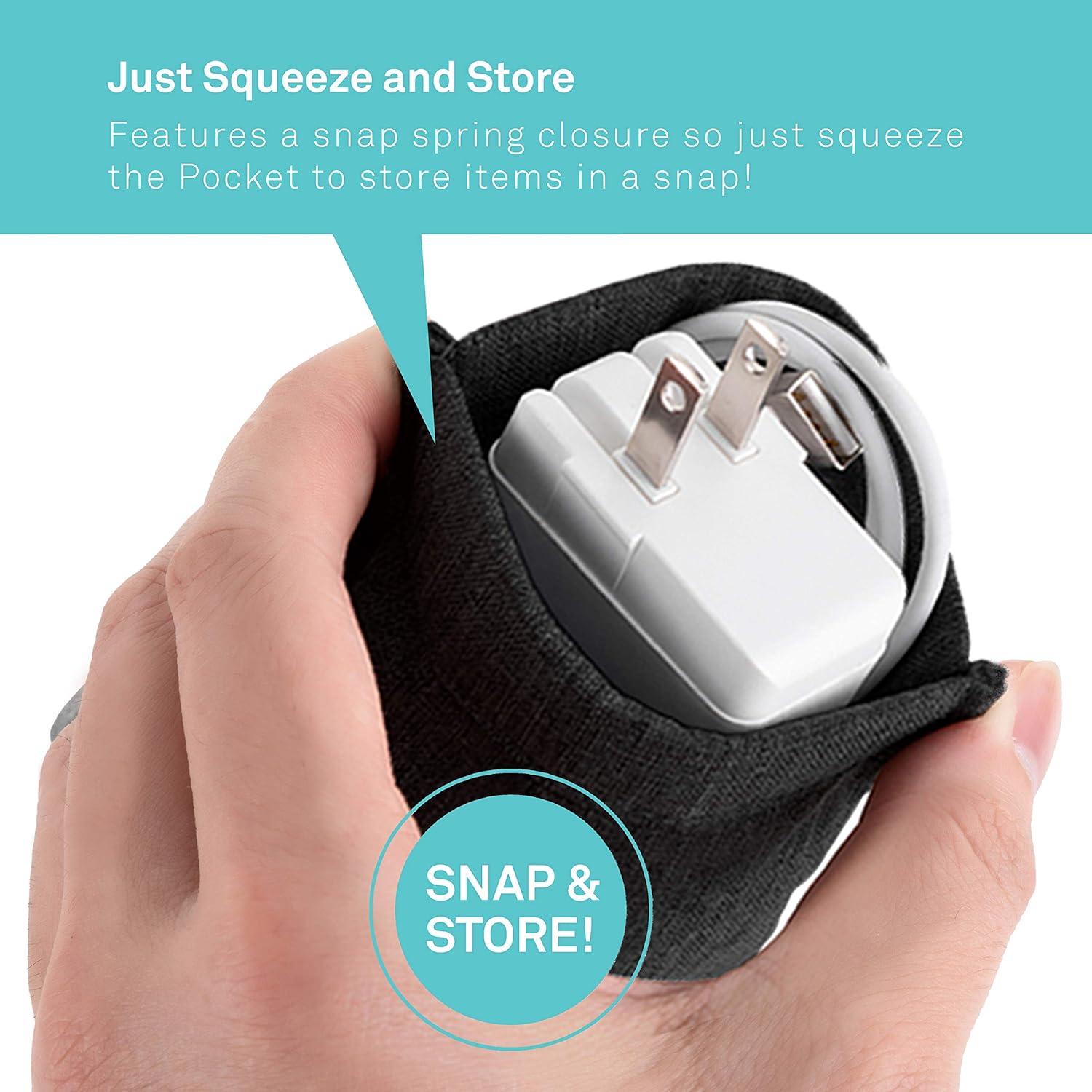 Bolsa Acolchada para Auriculares y Cargador UT Wire Negro