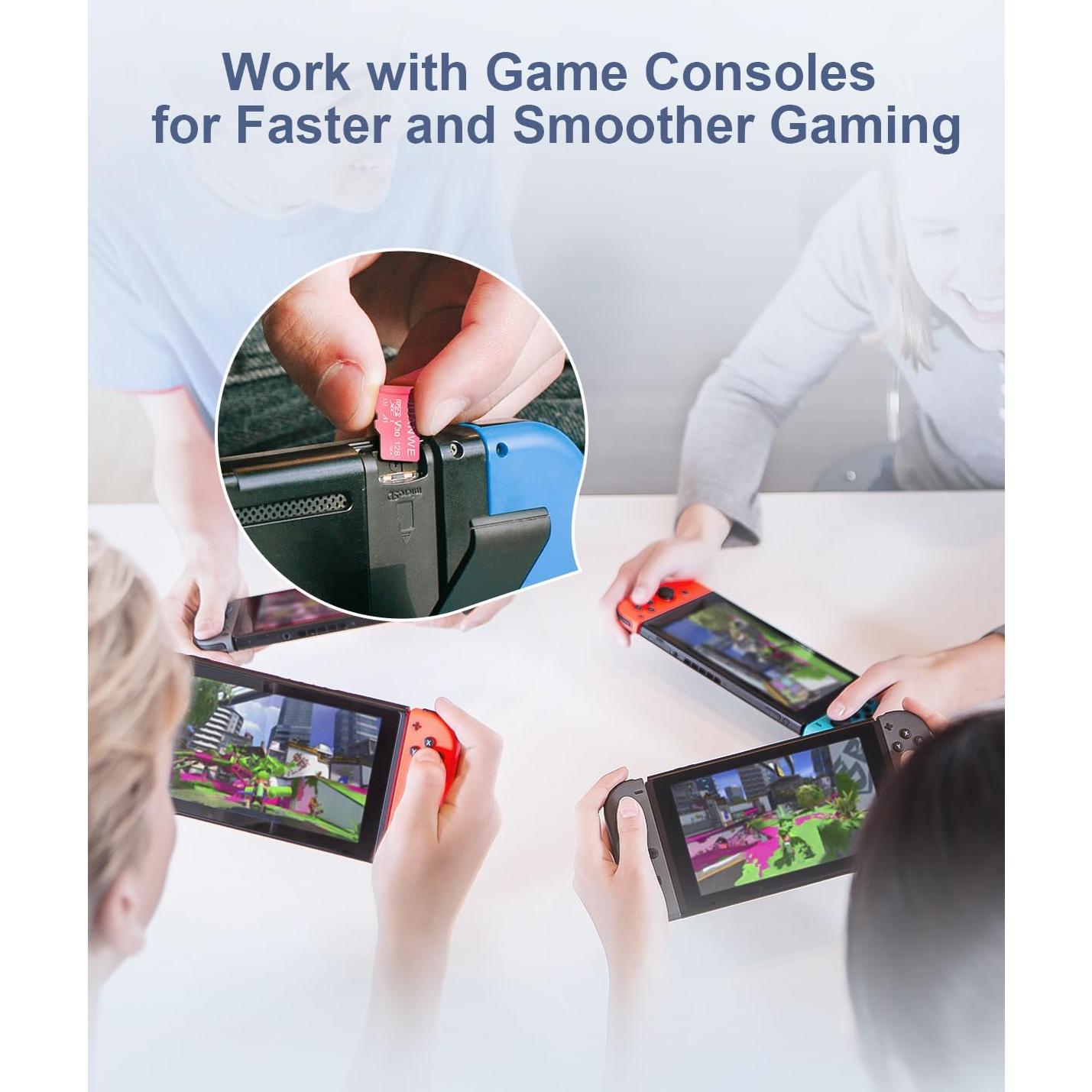 Tarjeta Micro SD 128GB JUANWE U3 V30 A1 Paquete de 2