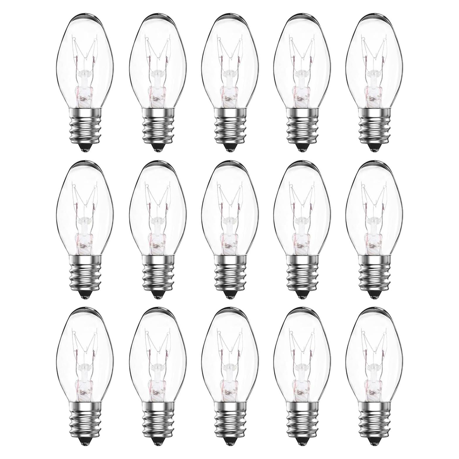 Bombillas de Luz Nocturna C7 ConWen 4W Regulables Paquete 15