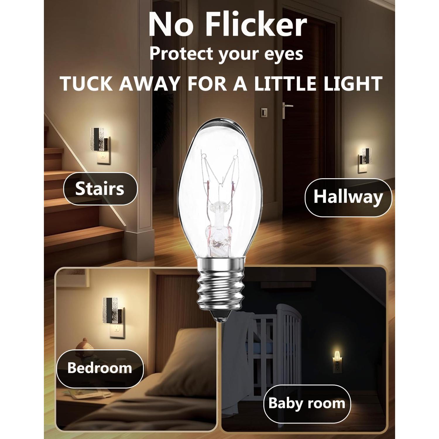Bombillas de Luz Nocturna C7 ConWen 4W Regulables Paquete 15