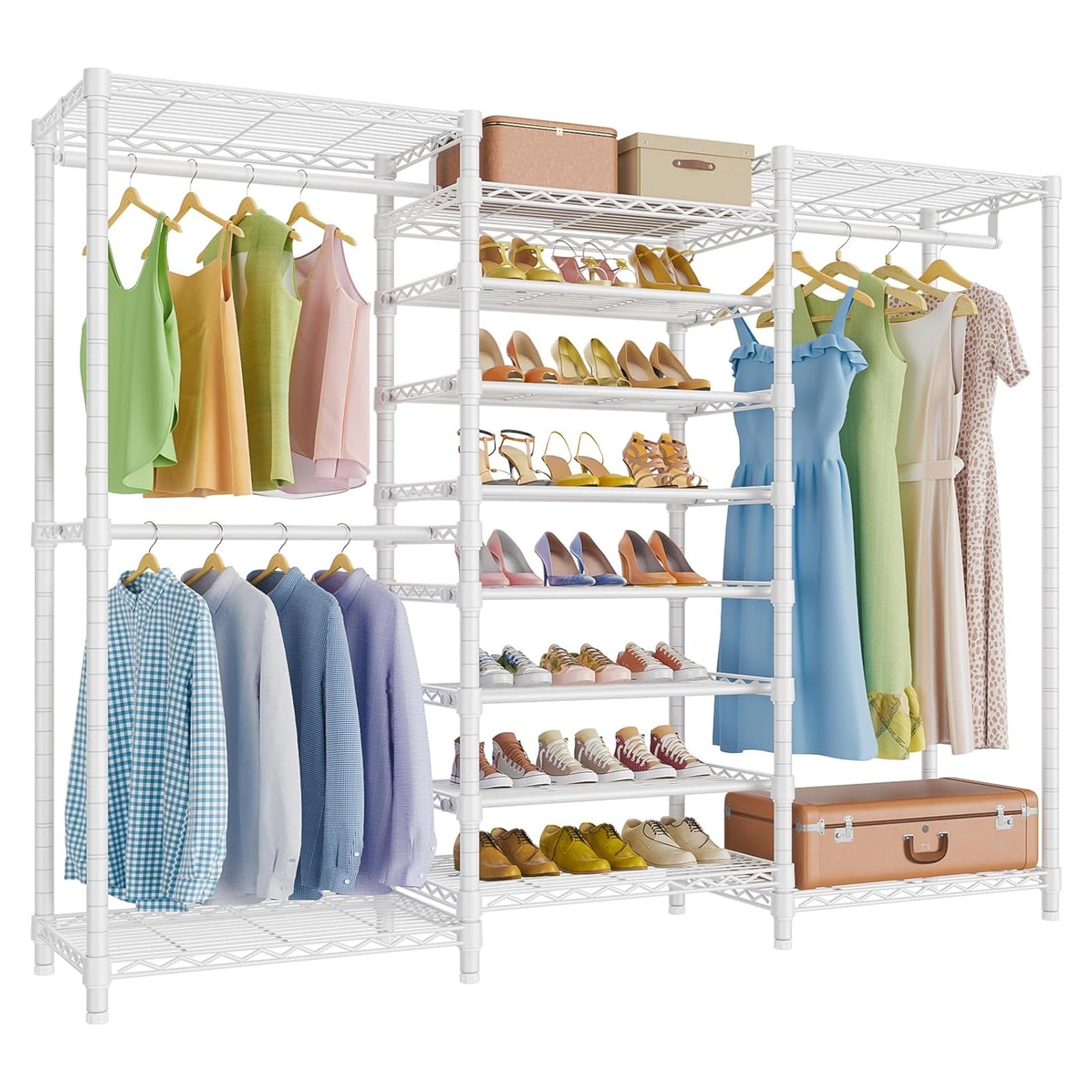 Perchero Independiente VIPEK S3 Blanco 6 Estantes Ajustables