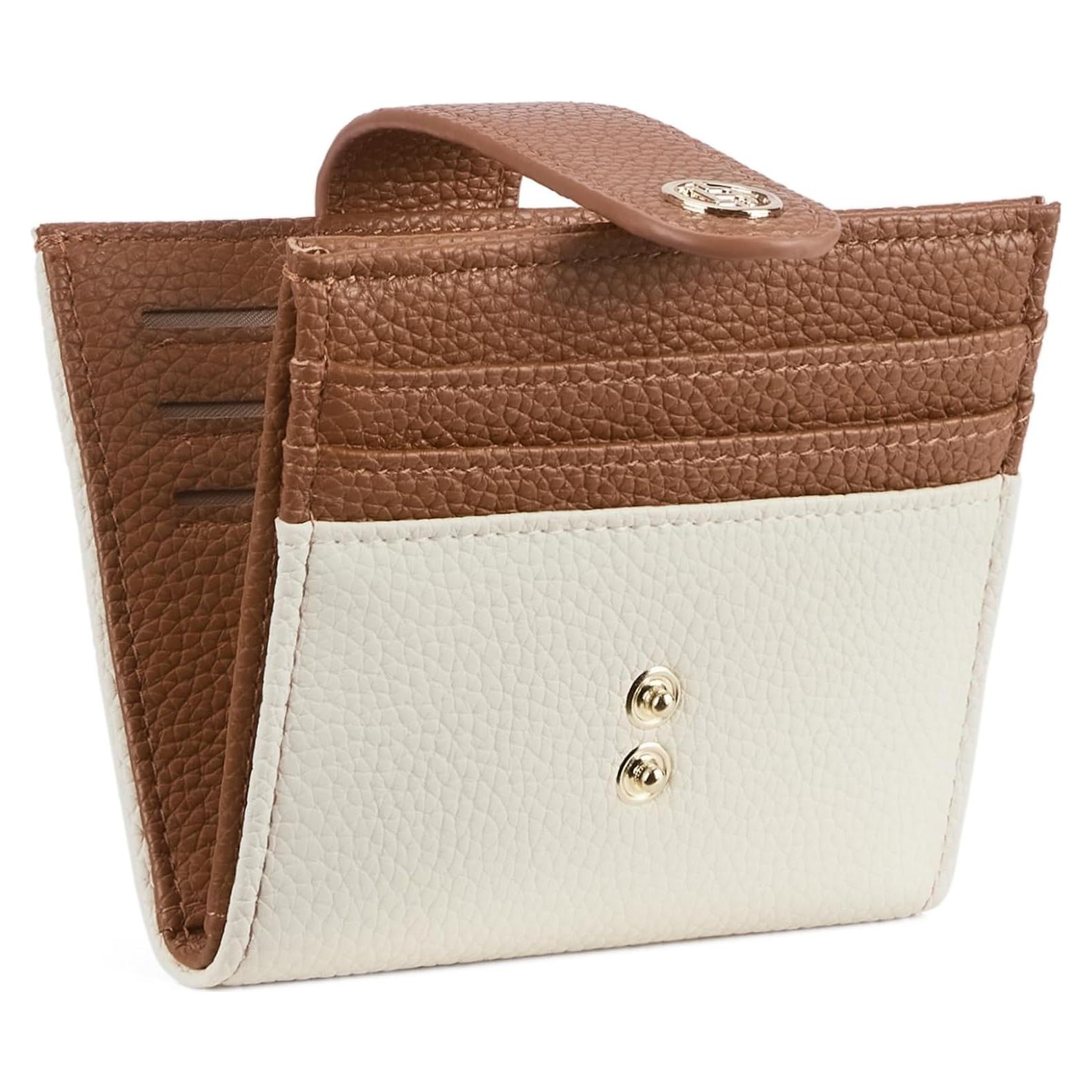 Cartera BOSTANTEN Slim para Mujeres con Bloqueo RFID Beige