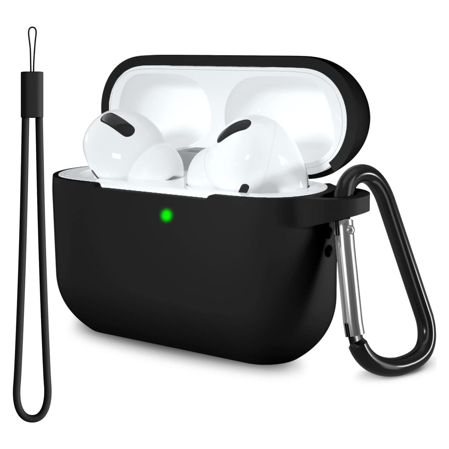 Funda de Silicona Lerobo para AirPods Pro 2/1 - Negro
