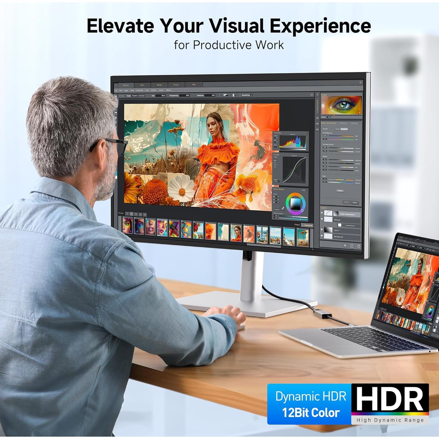 Adaptador USB-C a HDMI 2.1 Cable Matters 8K 60Hz 48Gbps