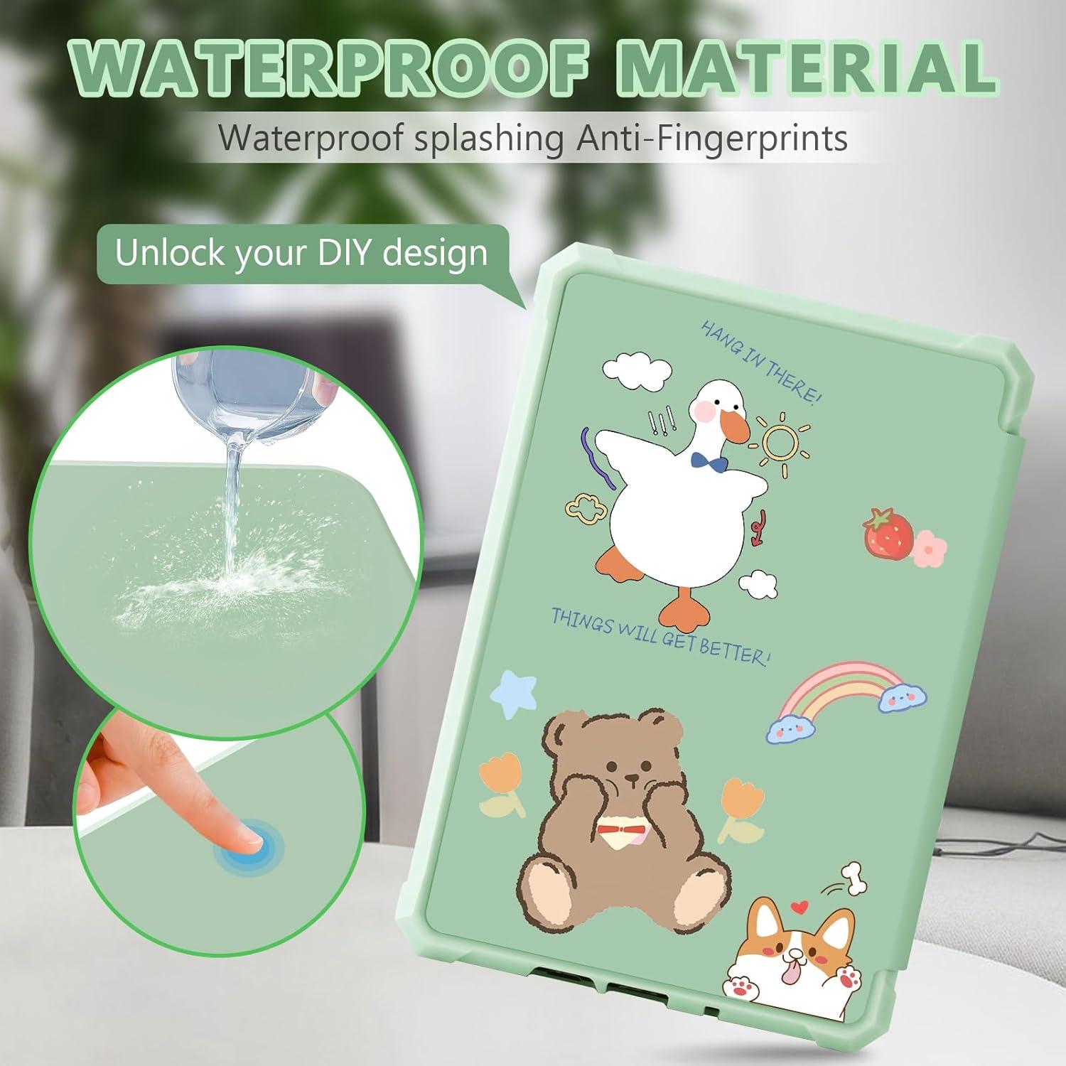 Funda FUWANG para Kindle Paperwhite 6.8" 11ª Gen 2021 Verde Agave