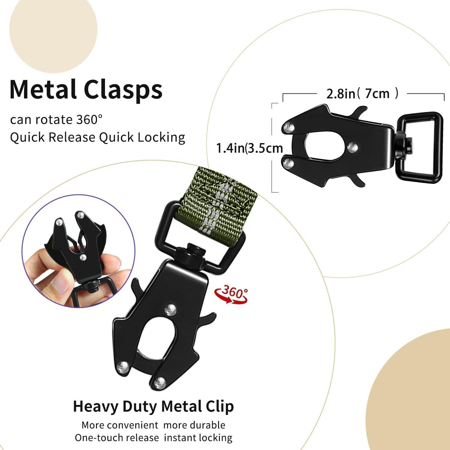 Correa de Perro Táctica Bungee AIRUIDOG 4-6FT Verde Militar