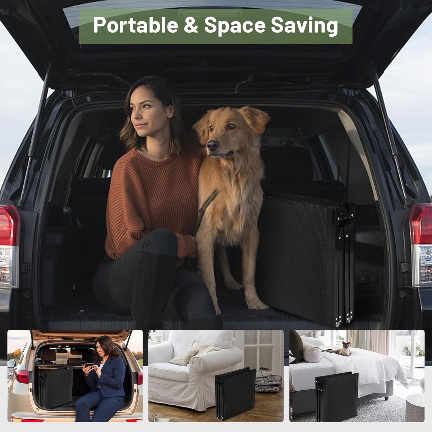 Rampa para Perros VOISTINO 160 cm Plegable Aluminio 70 kg