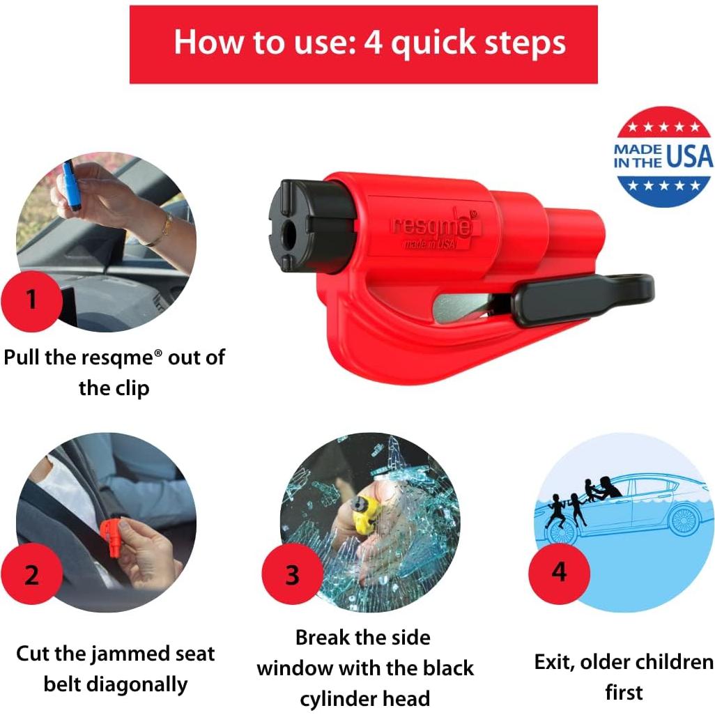 Herramienta de Escape Resqme 2-en-1 para Coche - Paquete de 6