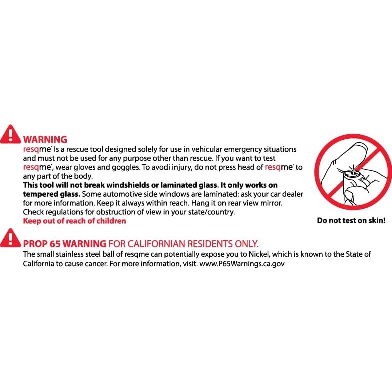 Herramienta de Escape Resqme 2-en-1 para Coche - Paquete de 6