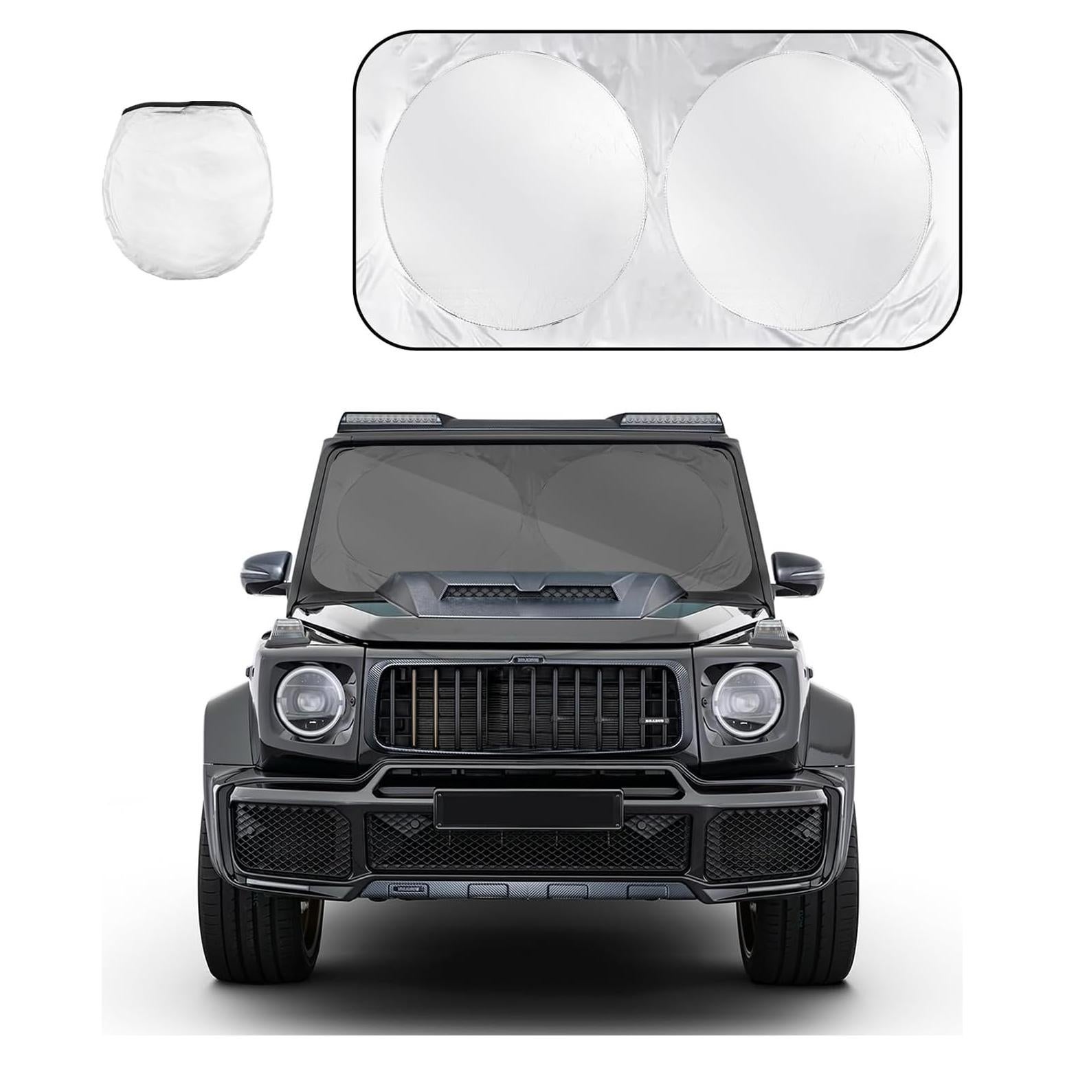 Protector Solar Plegable para Parabrisas Auto Povtii 73.66x149.86cm