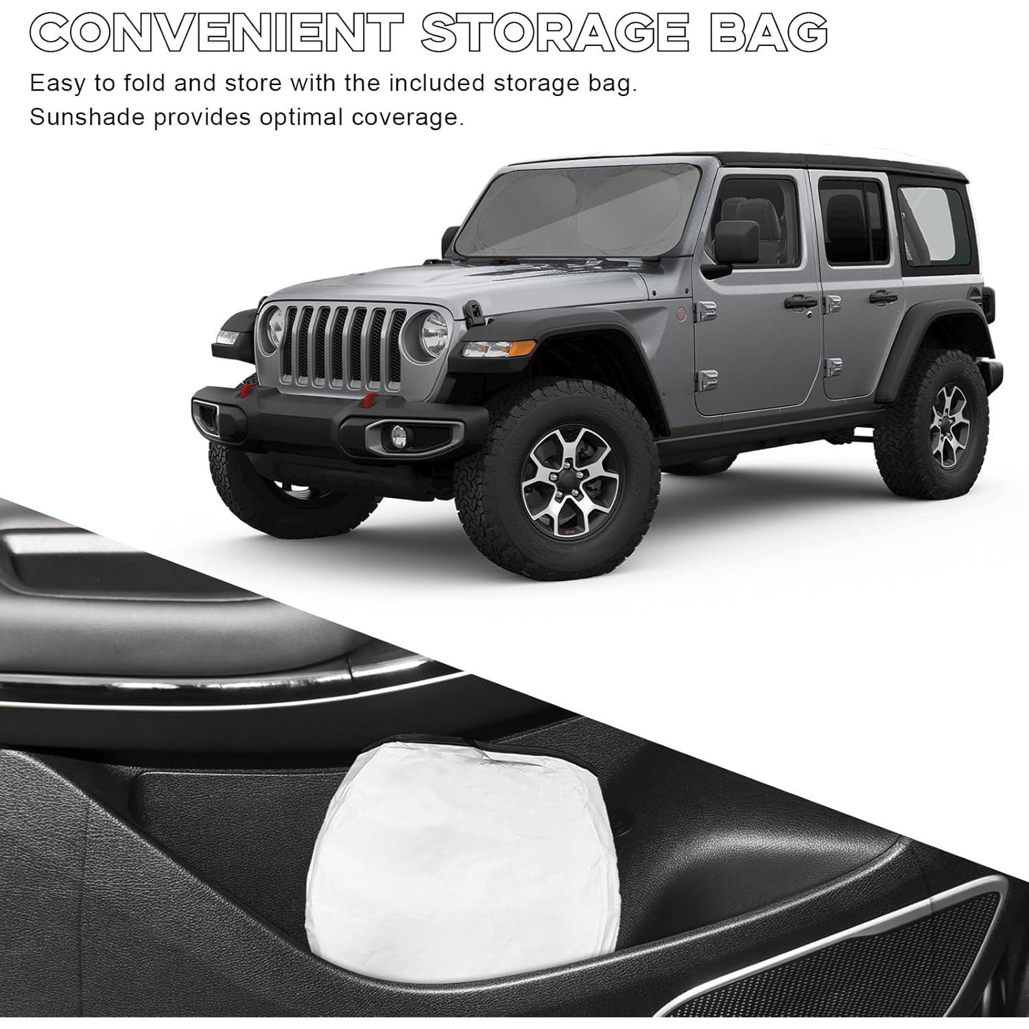 Protector Solar Plegable para Parabrisas Auto Povtii 73.66x149.86cm