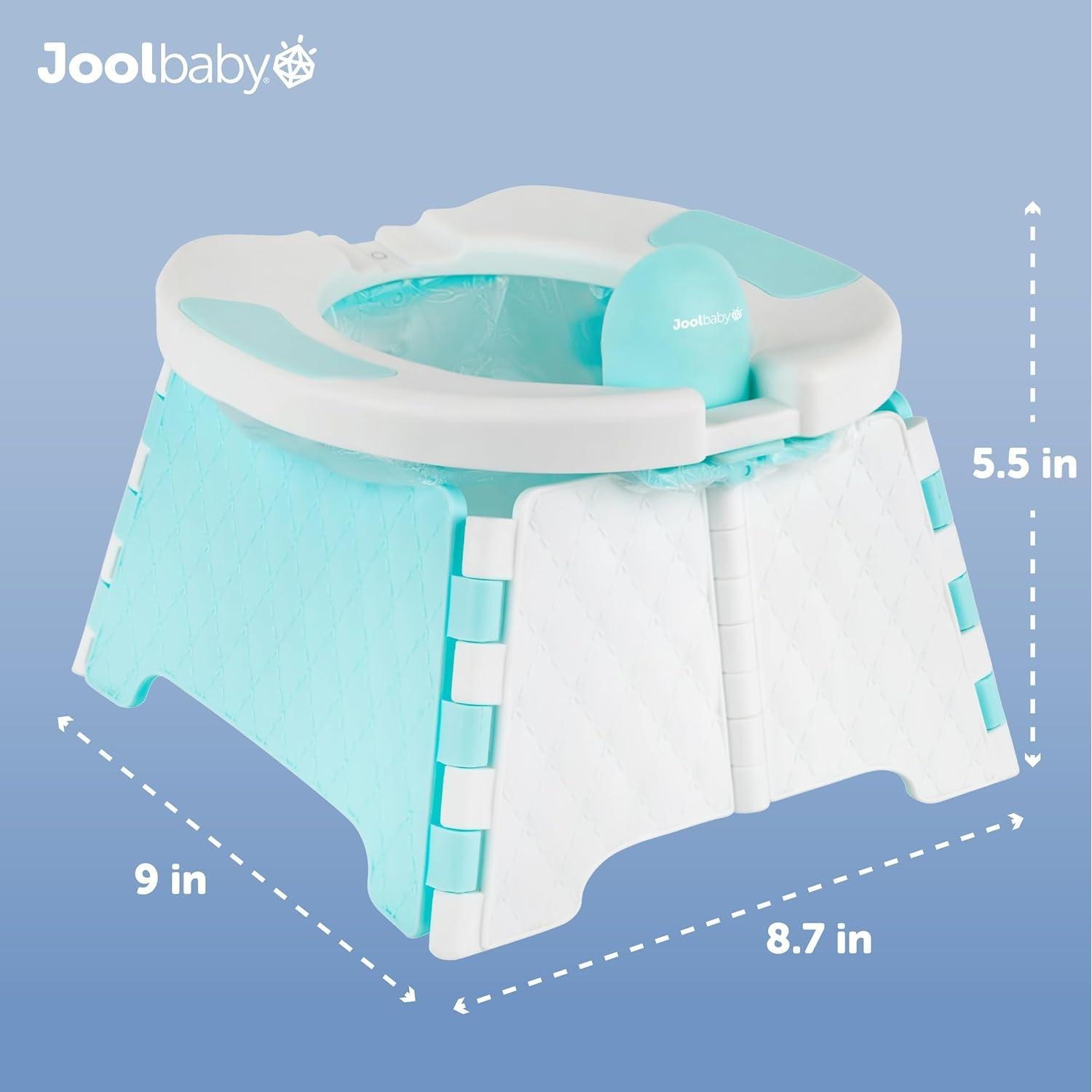 Silla de Entrenamiento Jool Baby Portátil Aqua con Forros