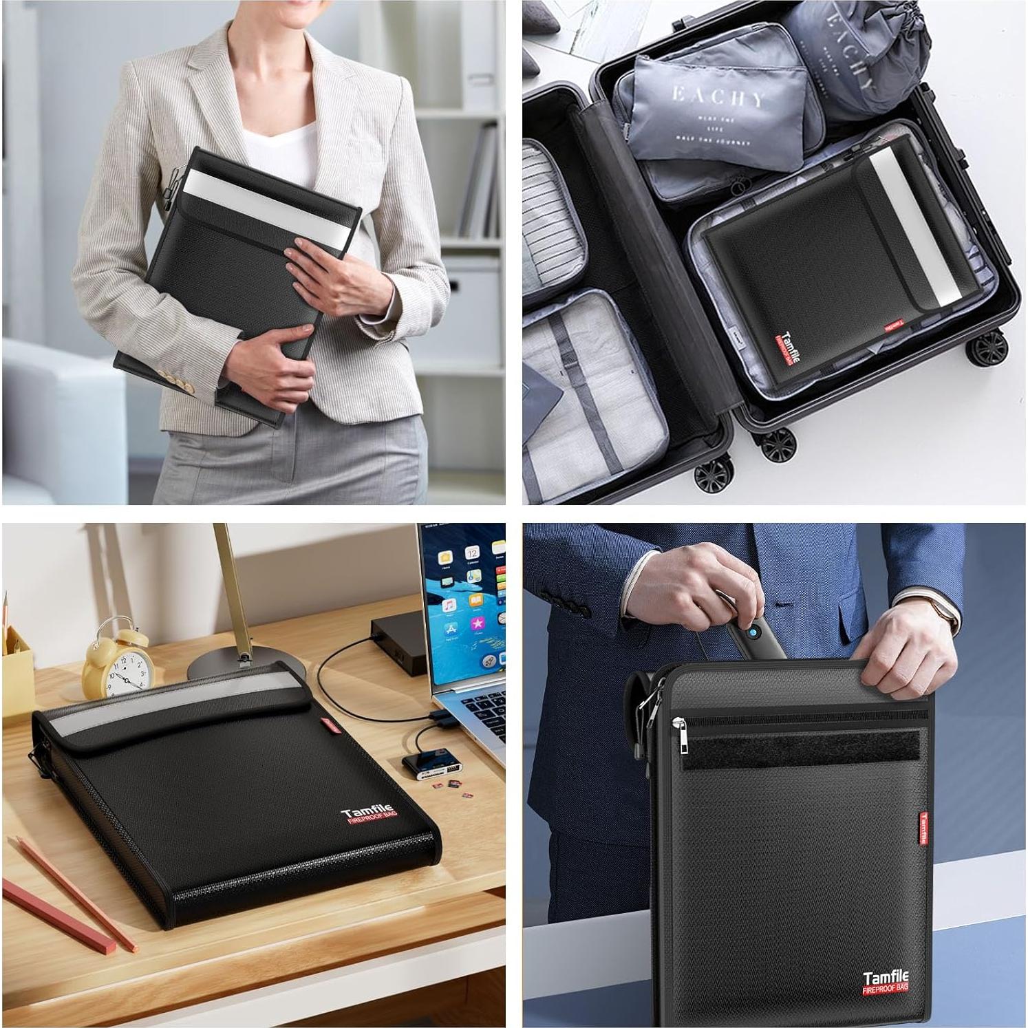 Bolsa Ignífuga y Impermeable Tamfile 15x11" para Documentos