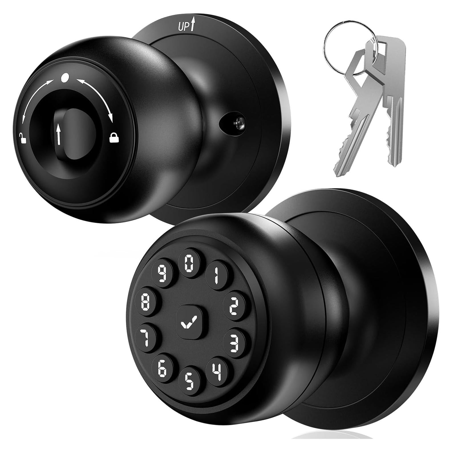 Cerradura Inteligente WREO K10mini con Teclado y Manija - Negra