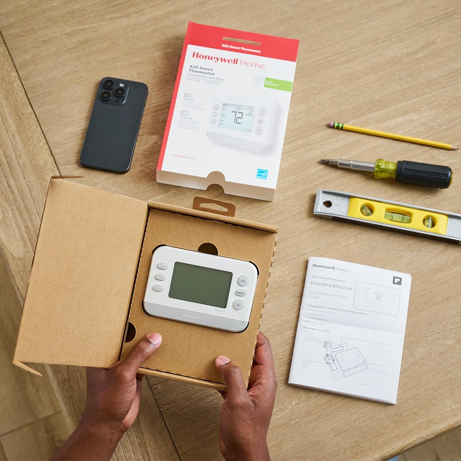 Termostato Inteligente Honeywell Home RTH2CWF WiFi Gris