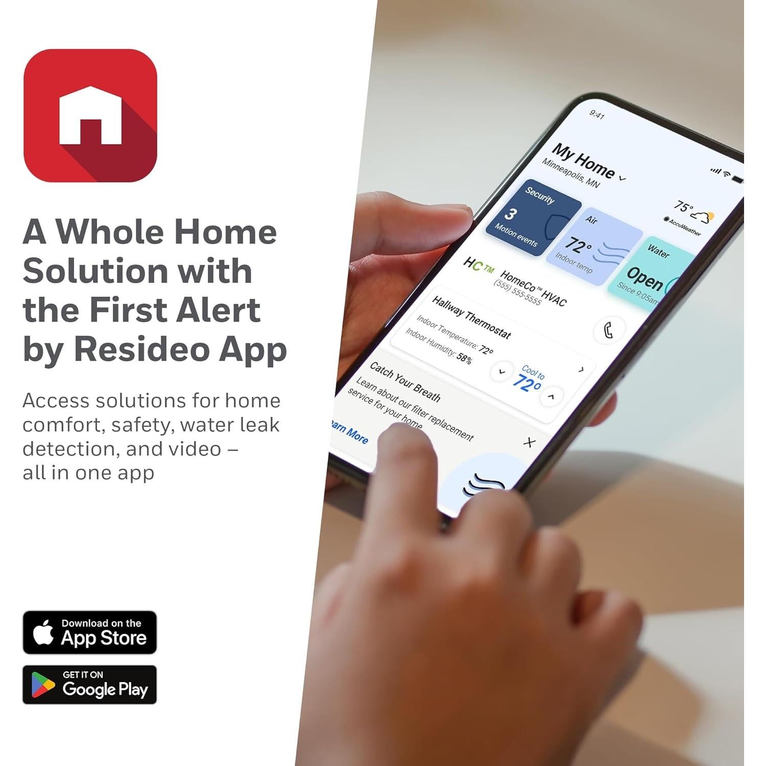 Termostato Inteligente Honeywell Home RTH2CWF WiFi Gris