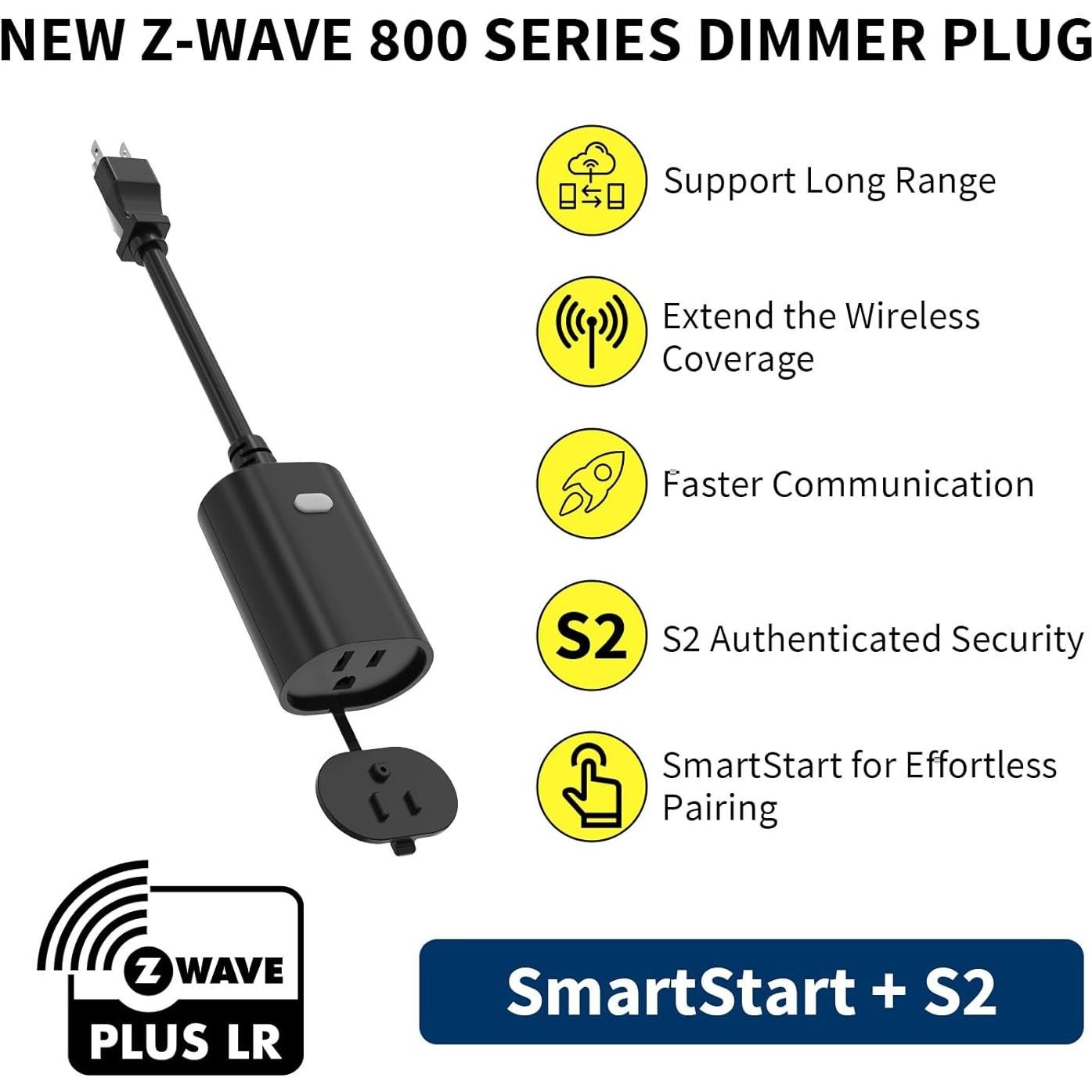 Enchufe Dimmer Inteligente Exterior Minoston MP22ZD 400W Z-Wave