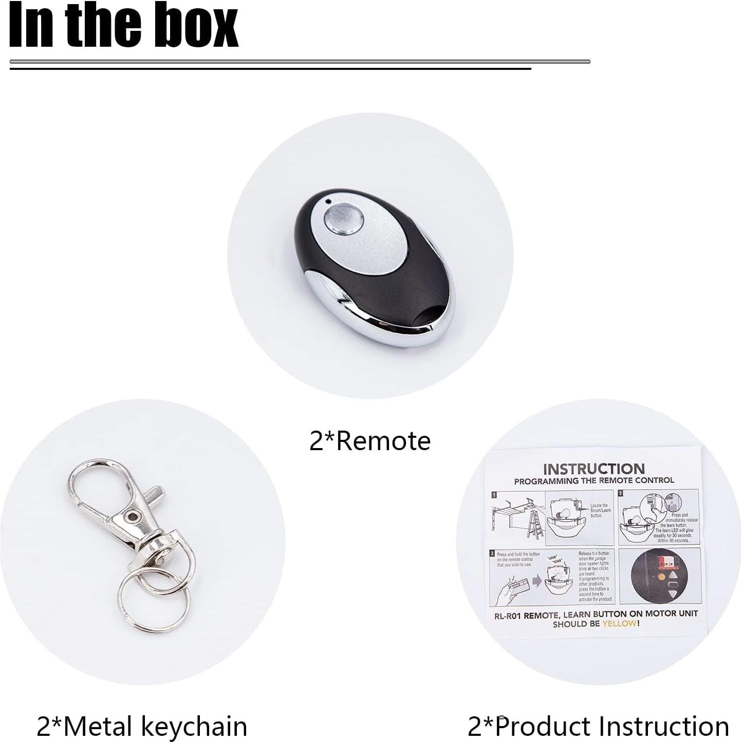 Control Remoto para Puerta de Garaje LAWOHO Amarillo 1 Botón