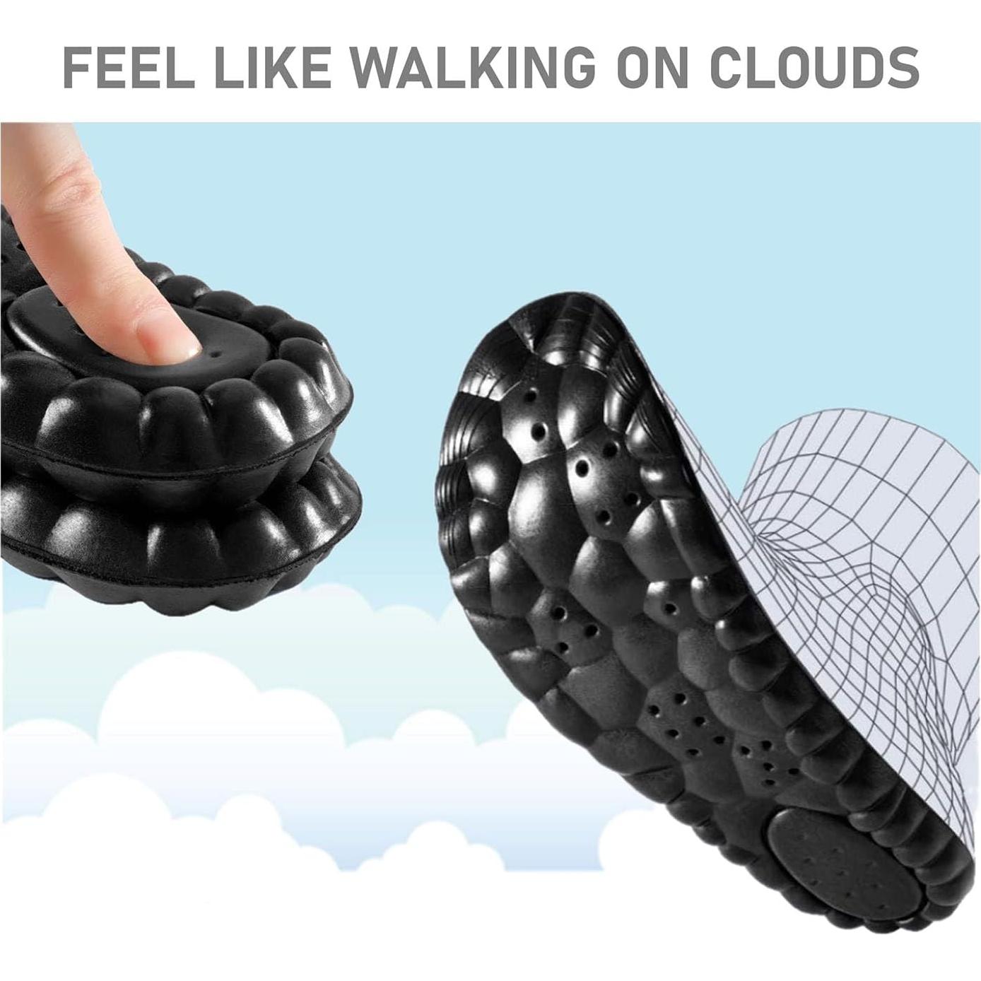 Plantillas de Espuma VivoFoot 2 Pares, Alivio Dolor, Negro