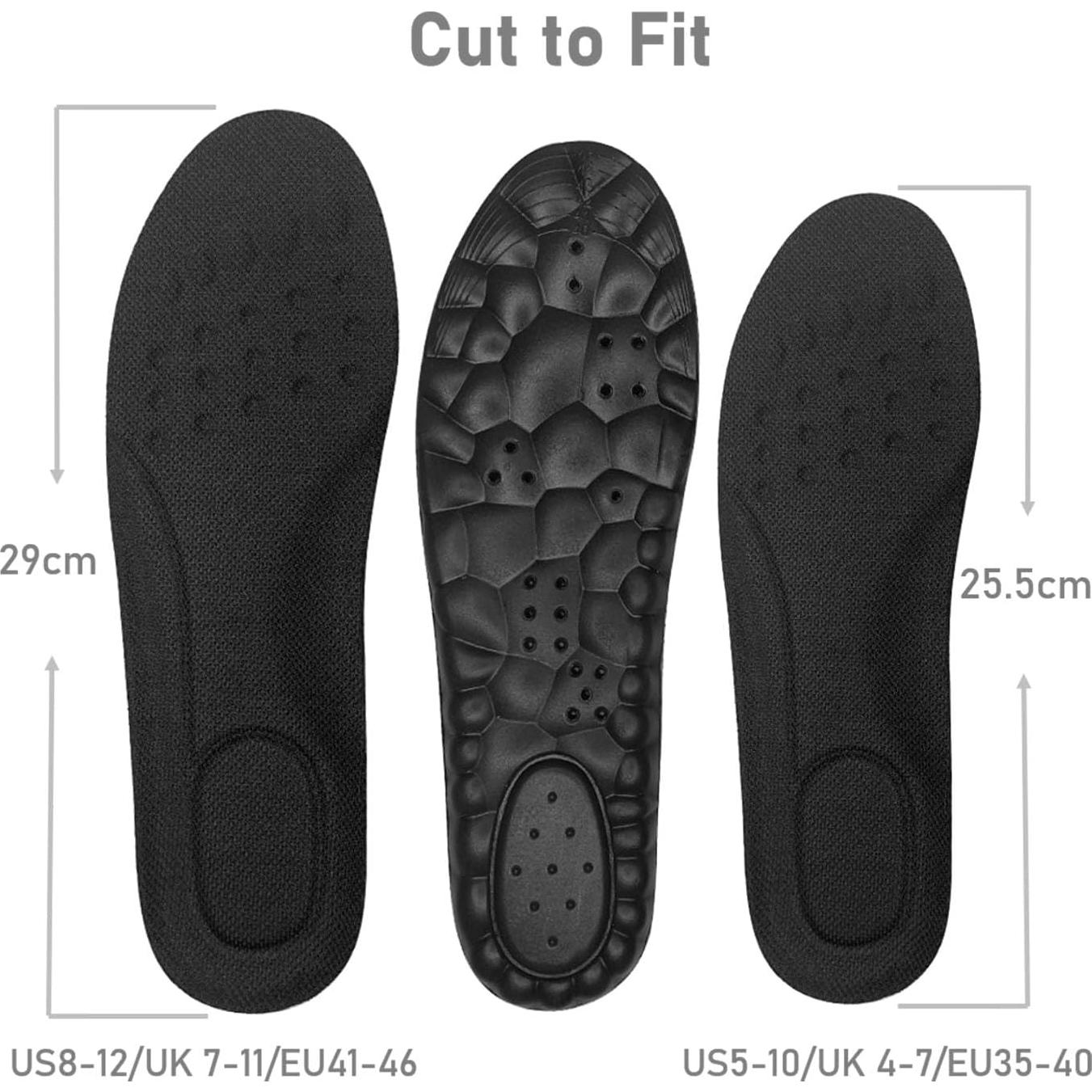 Plantillas de Espuma VivoFoot 2 Pares, Alivio Dolor, Negro