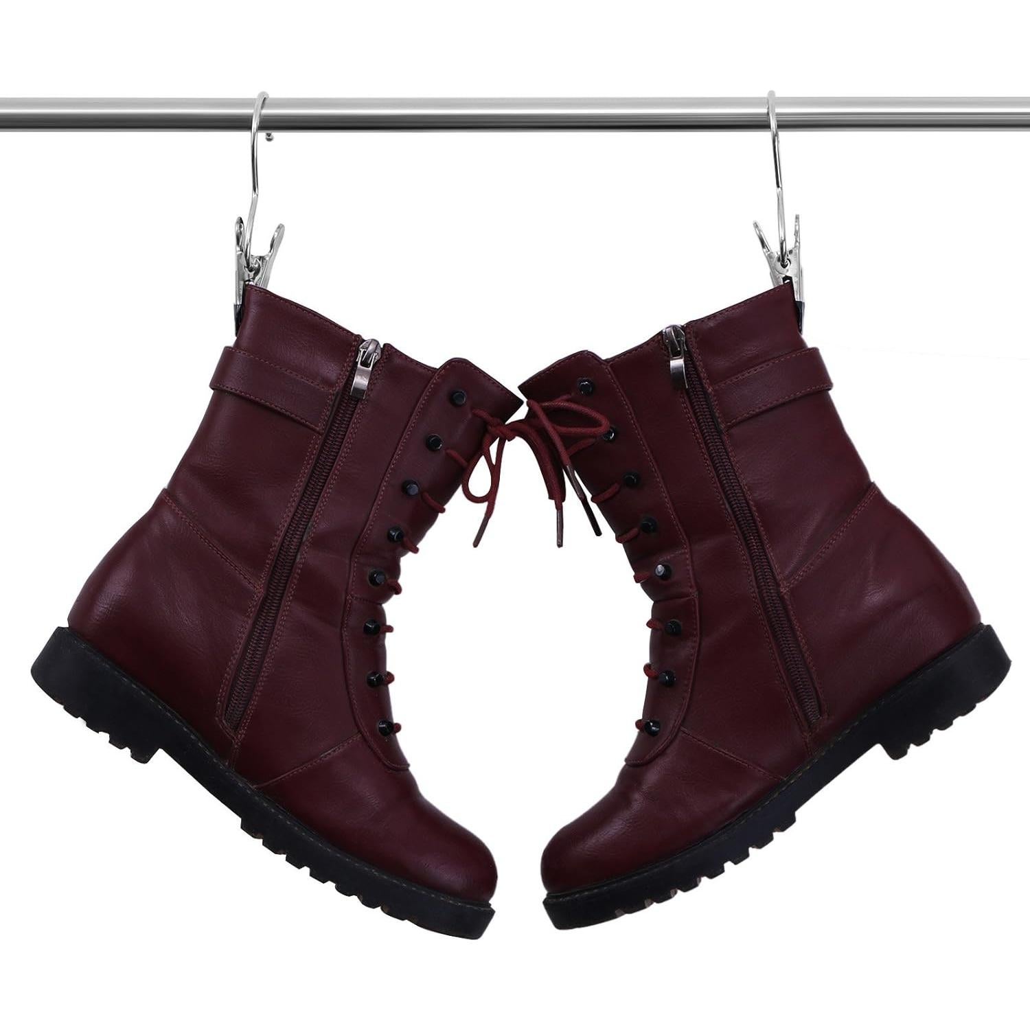 Clips de Colgar BEWISHOME 20 Pcs Antideslizantes Cromo