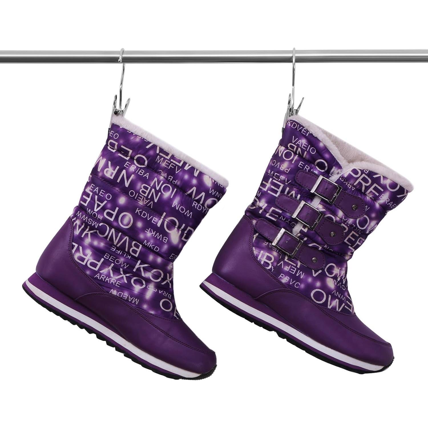 Clips de Colgar BEWISHOME 20 Pcs Antideslizantes Cromo