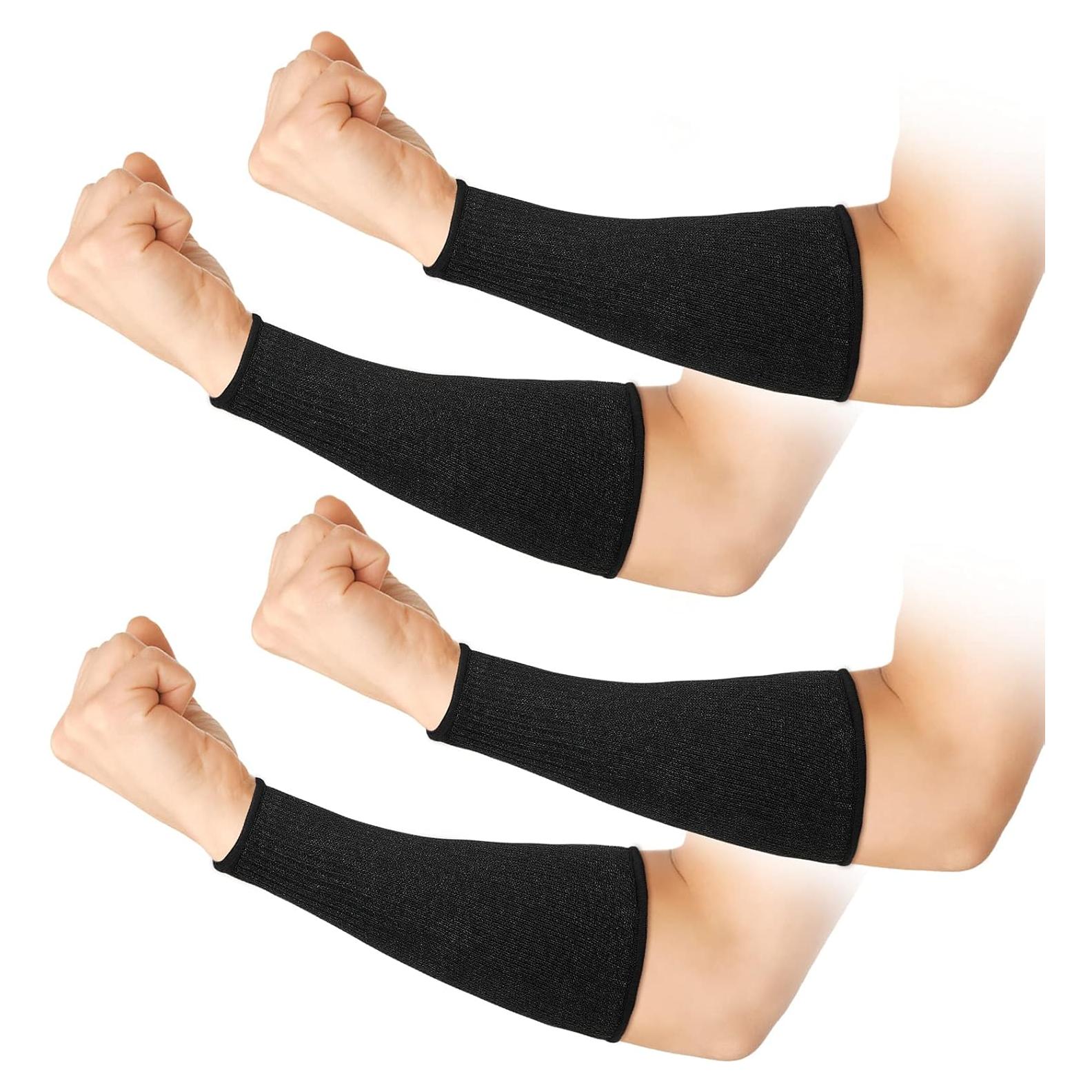 Mangas Resistentes al Corte Geyoga Nivel 5 Protección Brazo Negro