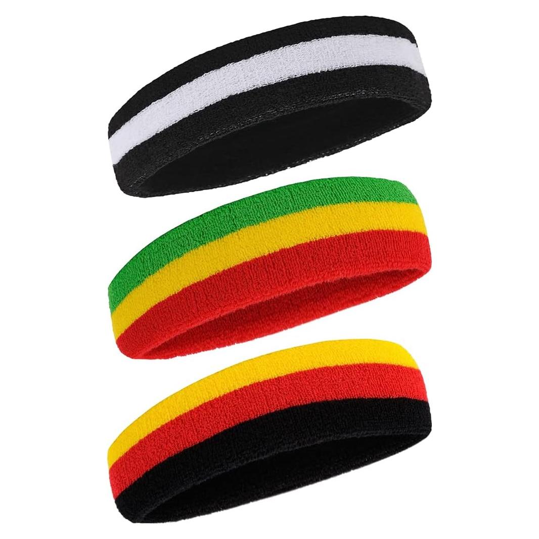 Banda de Sudor BEACE 3PCS Algodón para Deportes - Ajustable