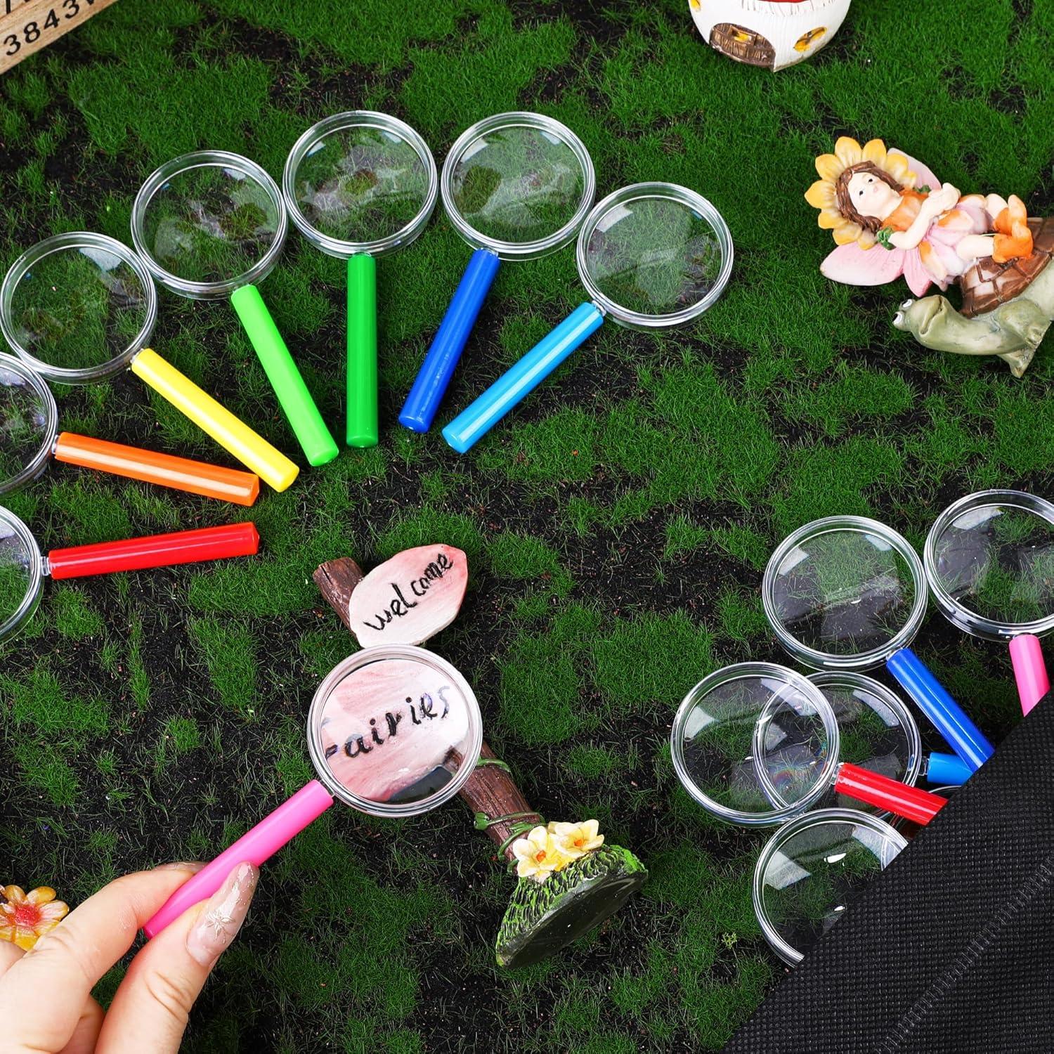 Lupas de Aumento Coloridas Elcoho 16 Piezas 3x para Niños