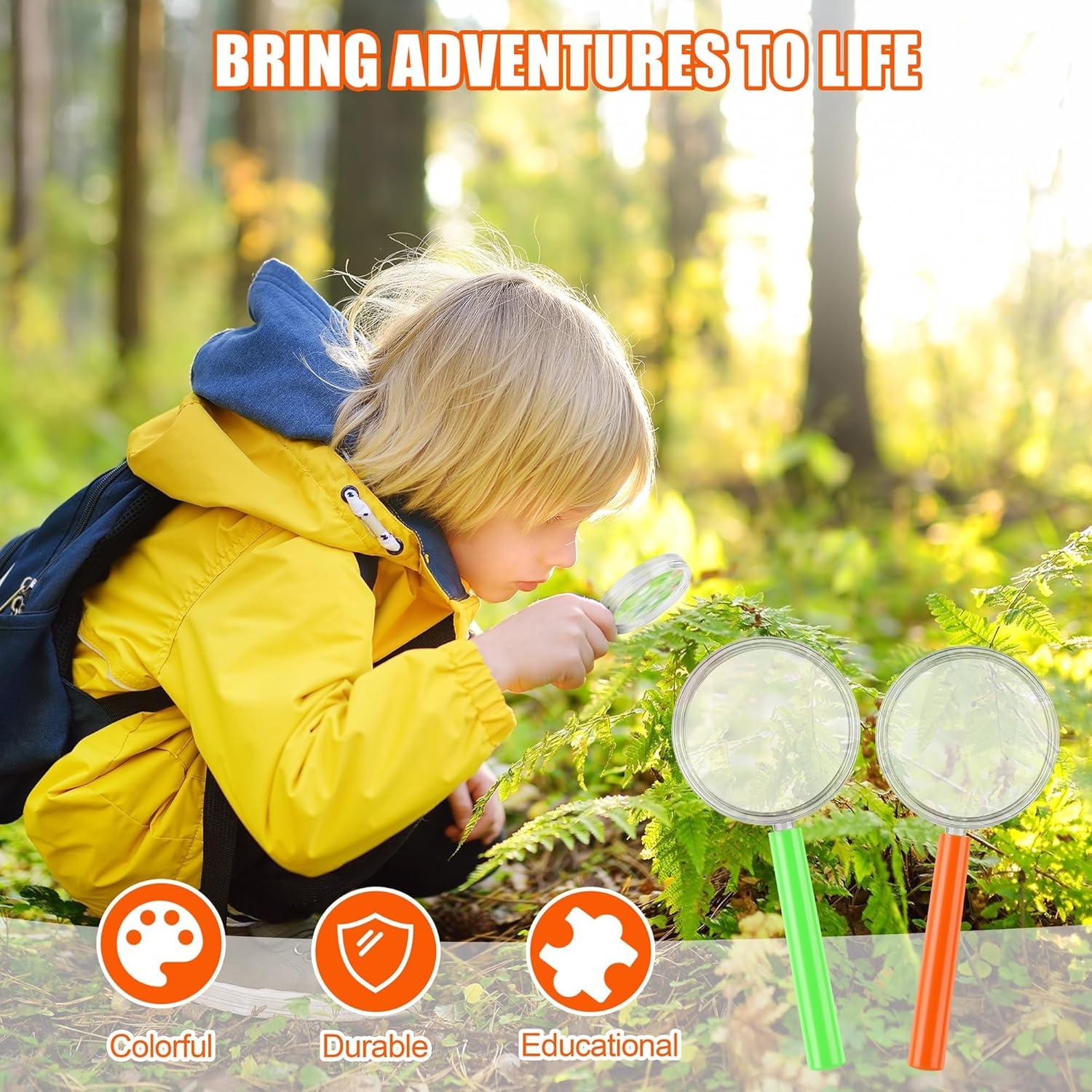 Lupas de Aumento Coloridas Elcoho 16 Piezas 3x para Niños