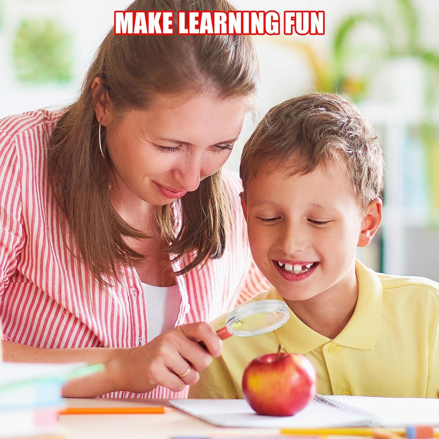 Lupas de Aumento Coloridas Elcoho 16 Piezas 3x para Niños