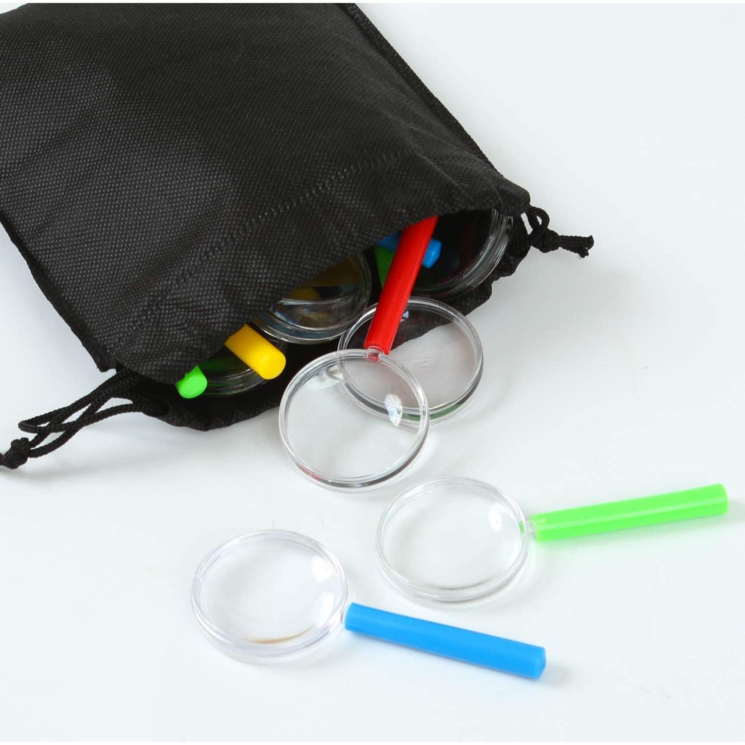 Lentes de Aumento Coloridos Elcoho 25 Piezas 3X con Bolsa