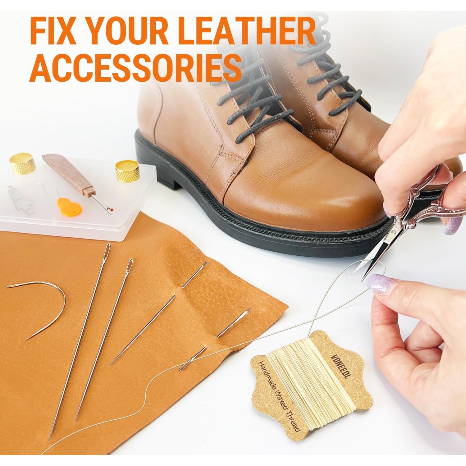 Kit de Reparación de Tapicería VONEEDL 11 Piezas Hilo y Agujas