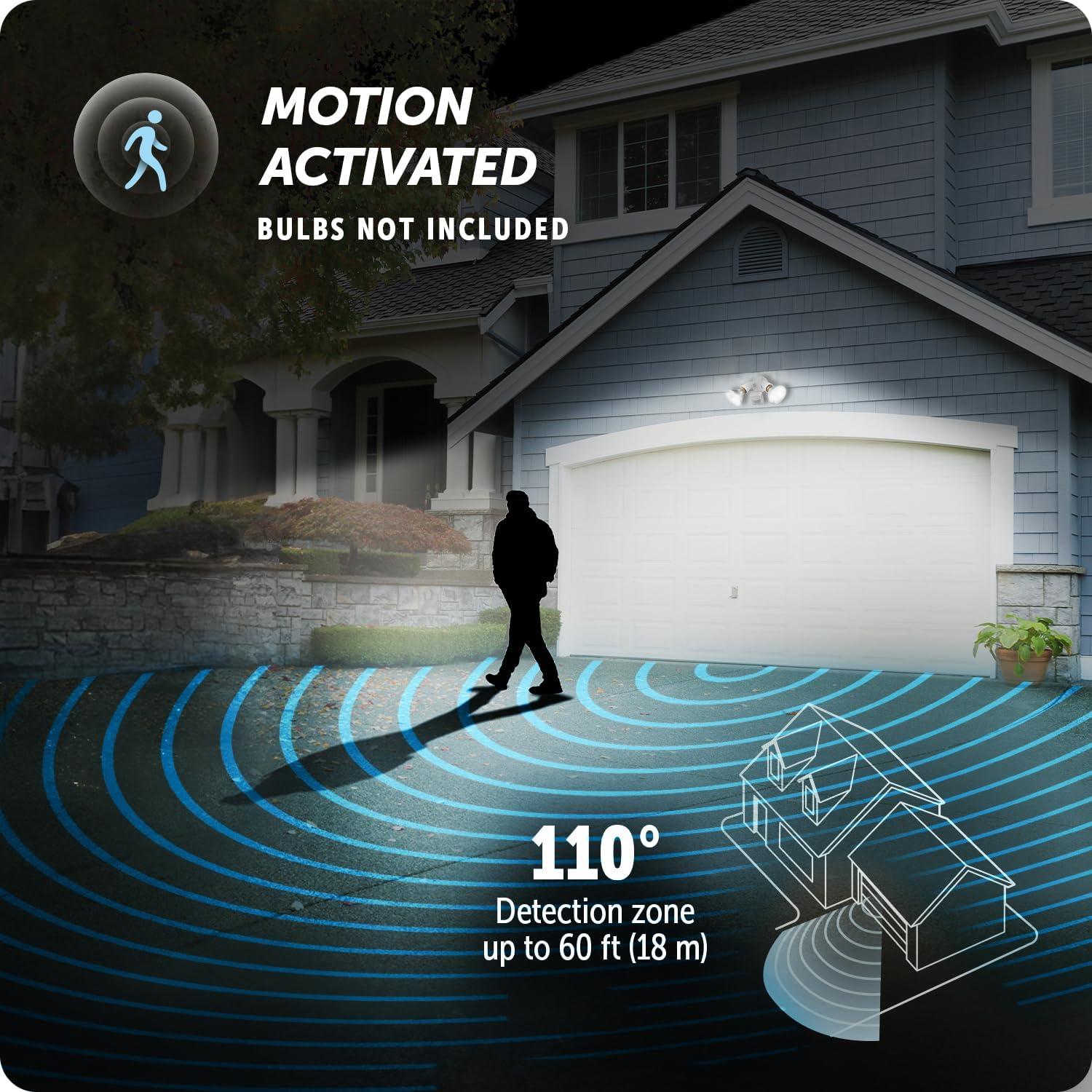 Luz de Seguridad con Sensor de Movimiento Globe 120W Blanca