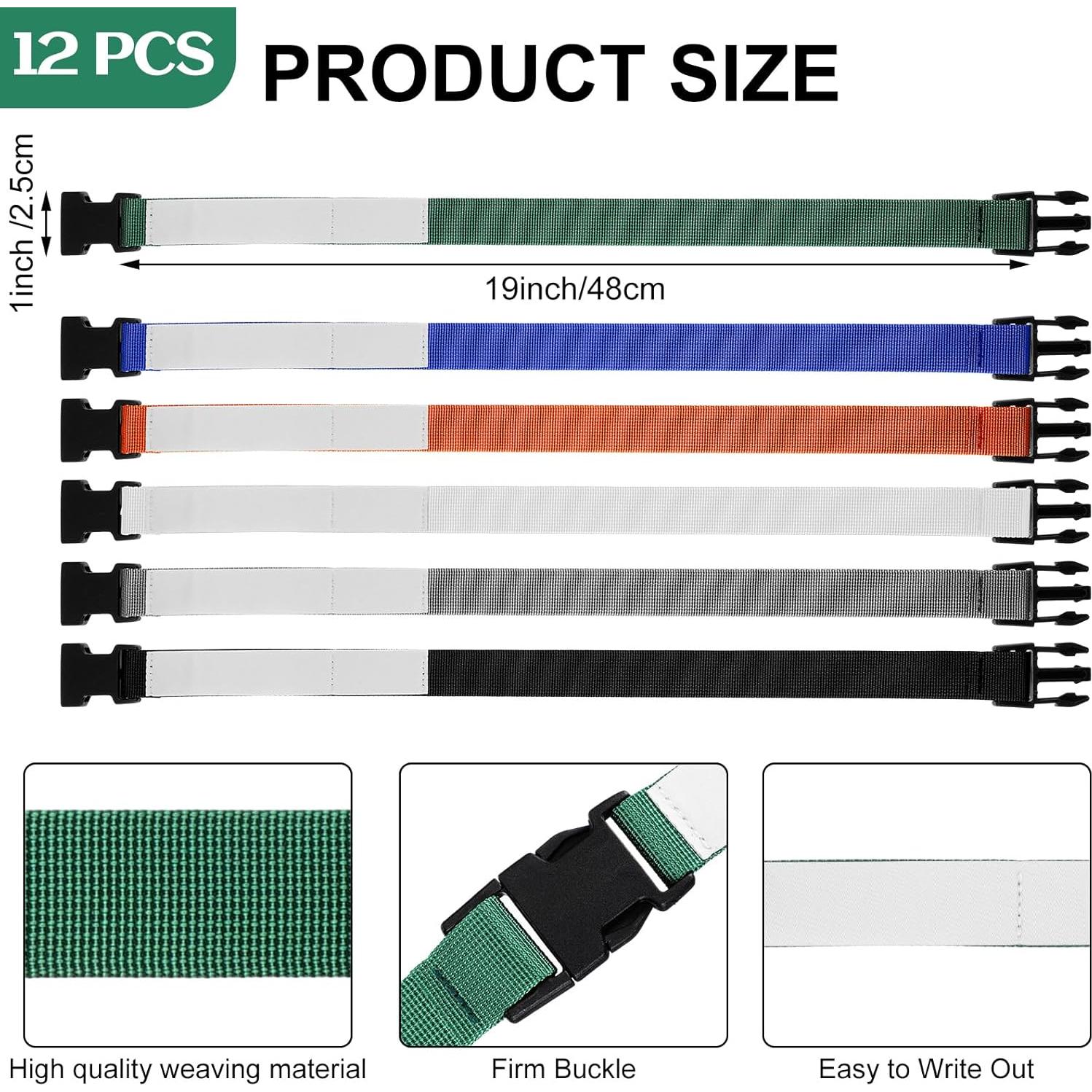 Correas de Lavandería Suzile 12 Pcs Nylon con Hebilla 48 cm