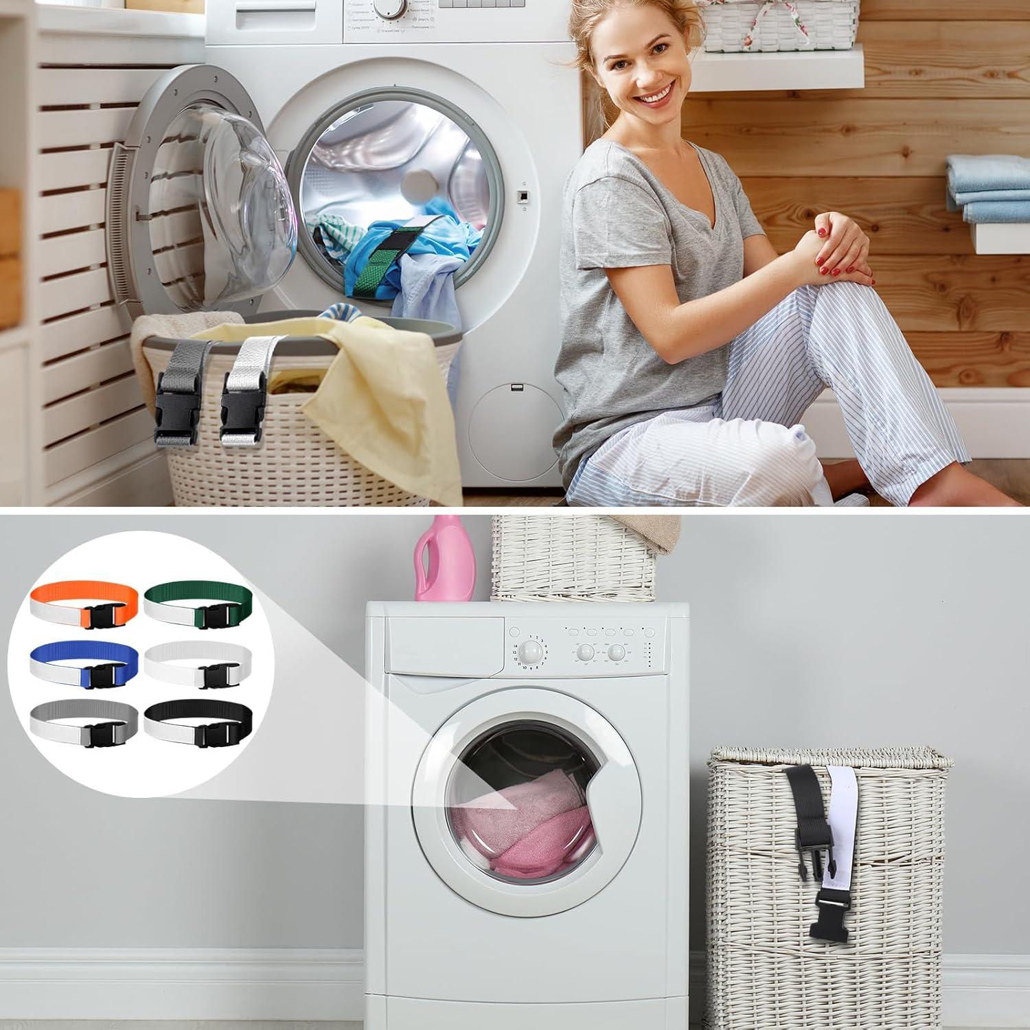 Correas de Lavandería Suzile 12 Pcs Nylon con Hebilla 48 cm
