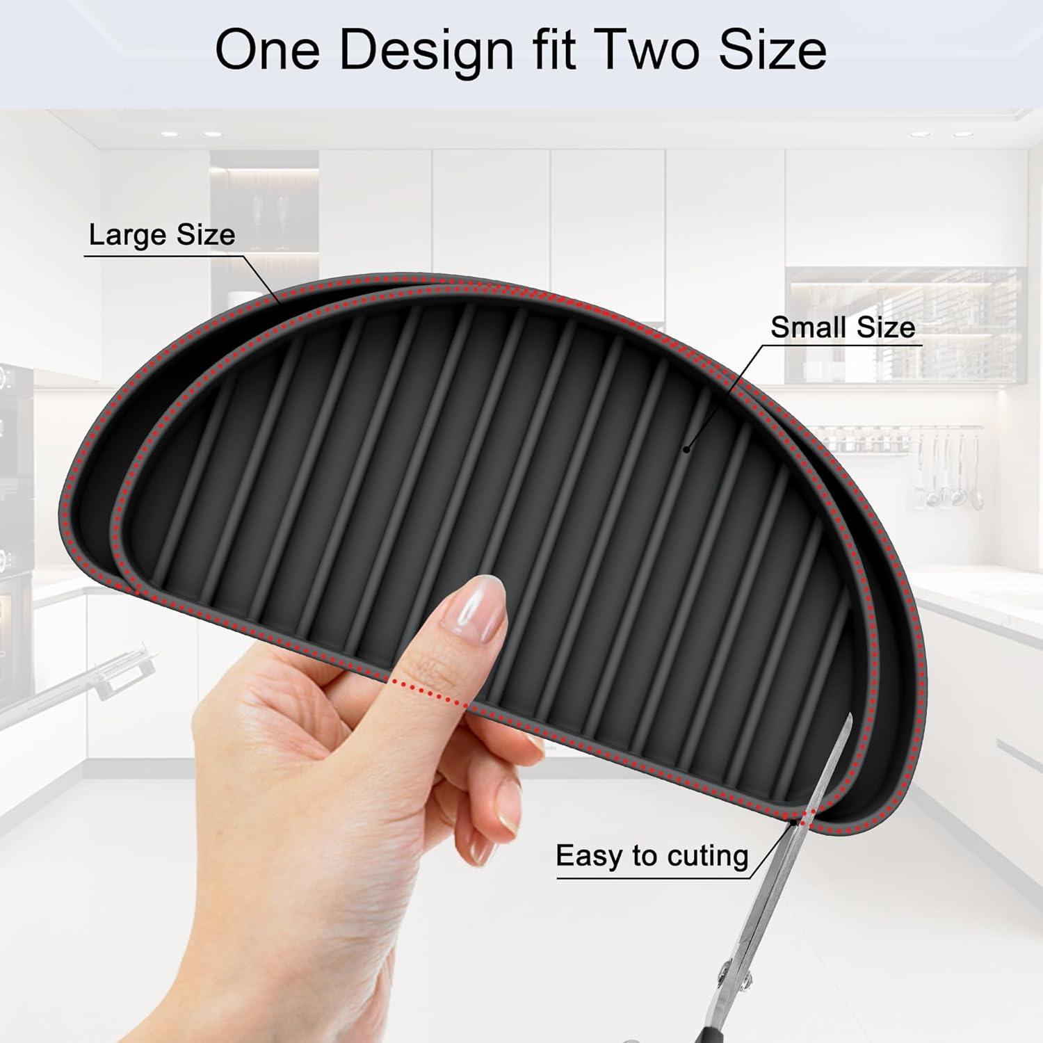 Bandeja de Goteo para Refrigerador KindGa 2 Piezas Negro